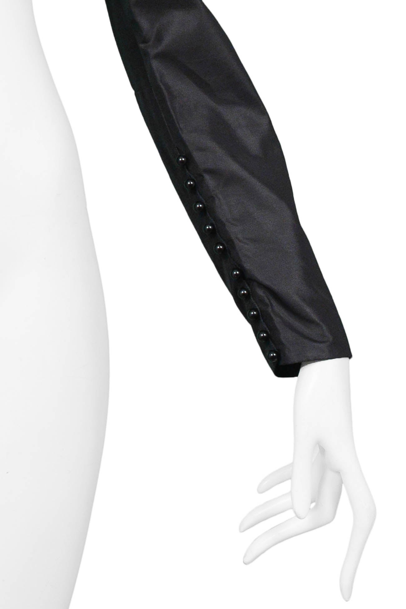 JEAN PAUL GAULTIER BLACK CROPPED MINI JACKET