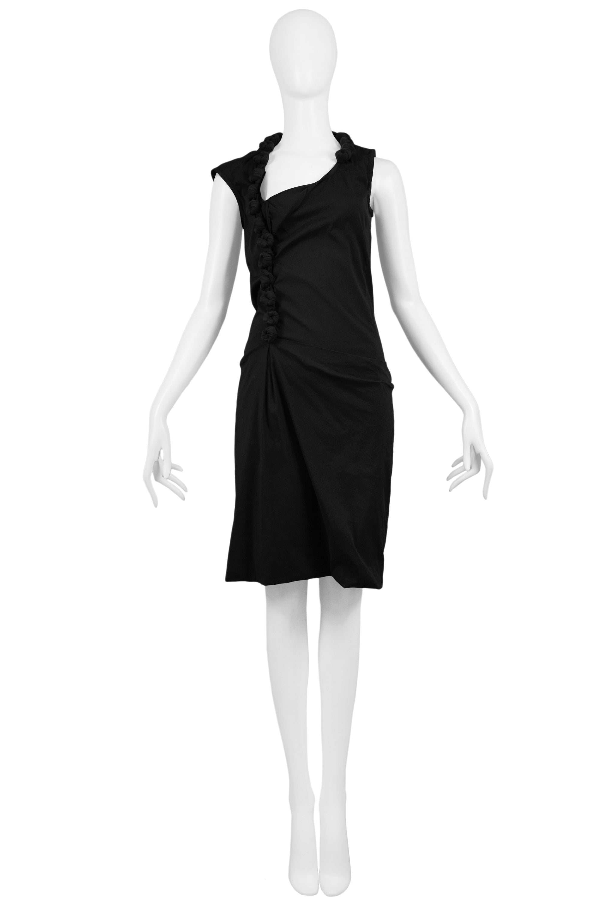 HELMUT LANG BLACK KNOT DRESS 2005
