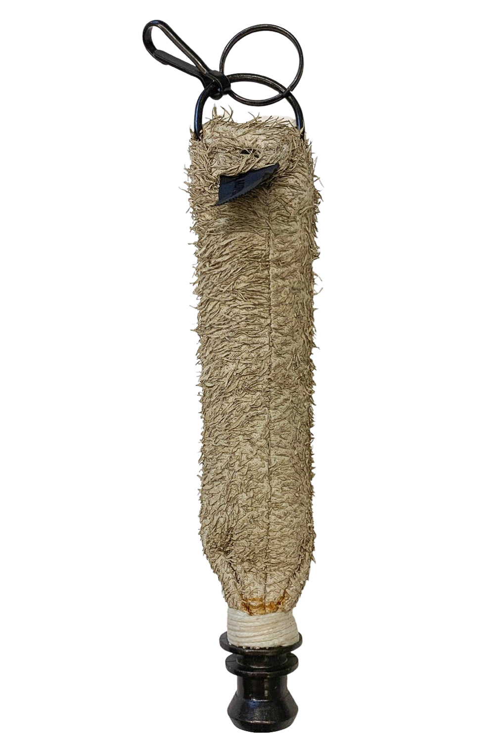 HELMUT LANG NATURAL TEXTURED COW LEATHER KEY CHAIN 2004