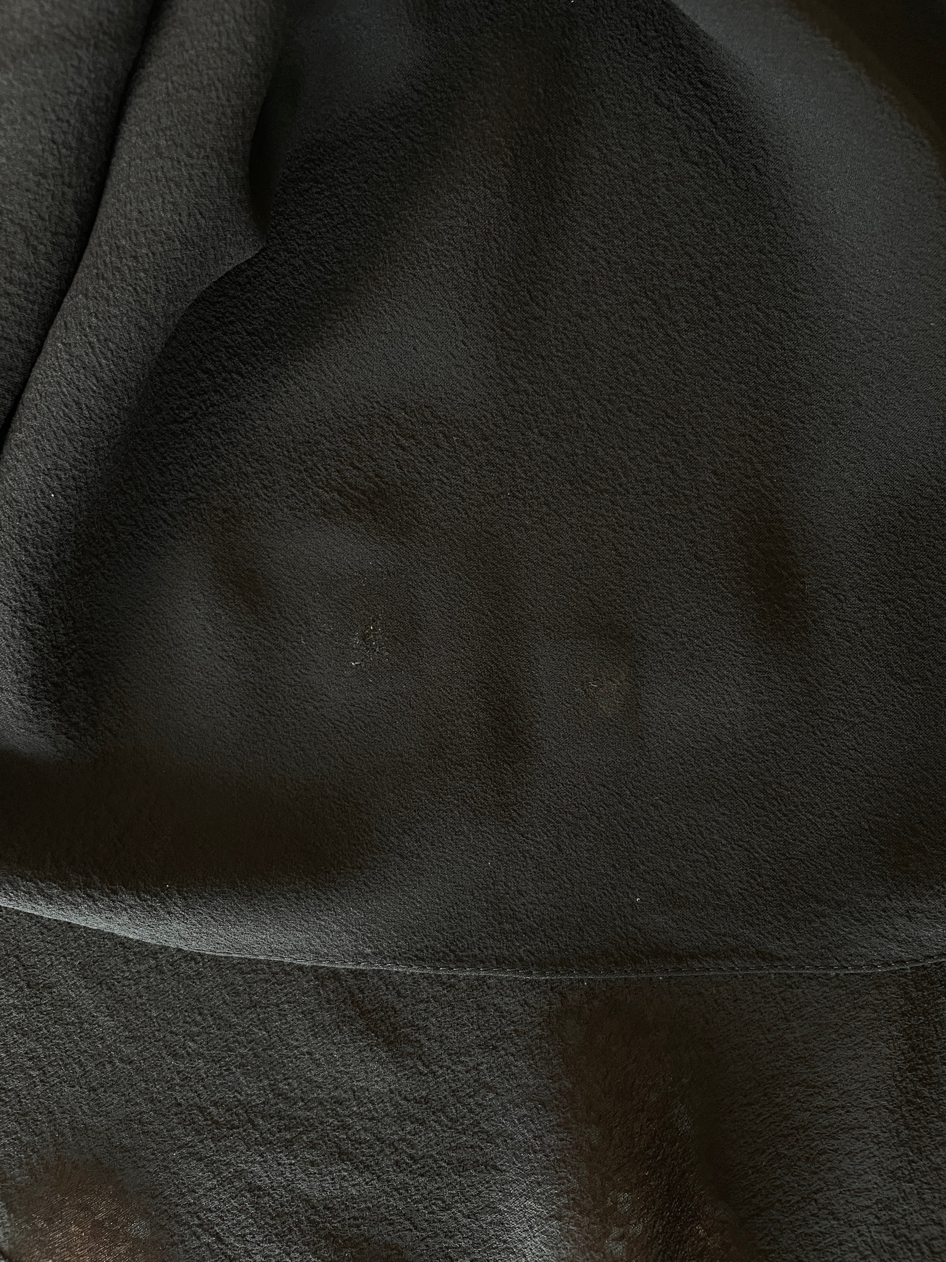 JOHN GALLIANO BLACK RUFFLE GOWN