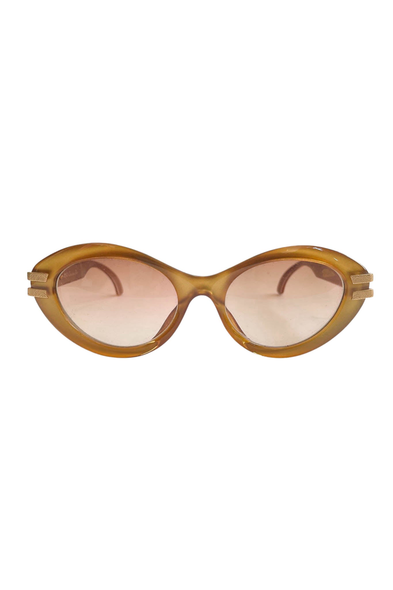 DIOR GOLD CAT EYE SUNGLASSES