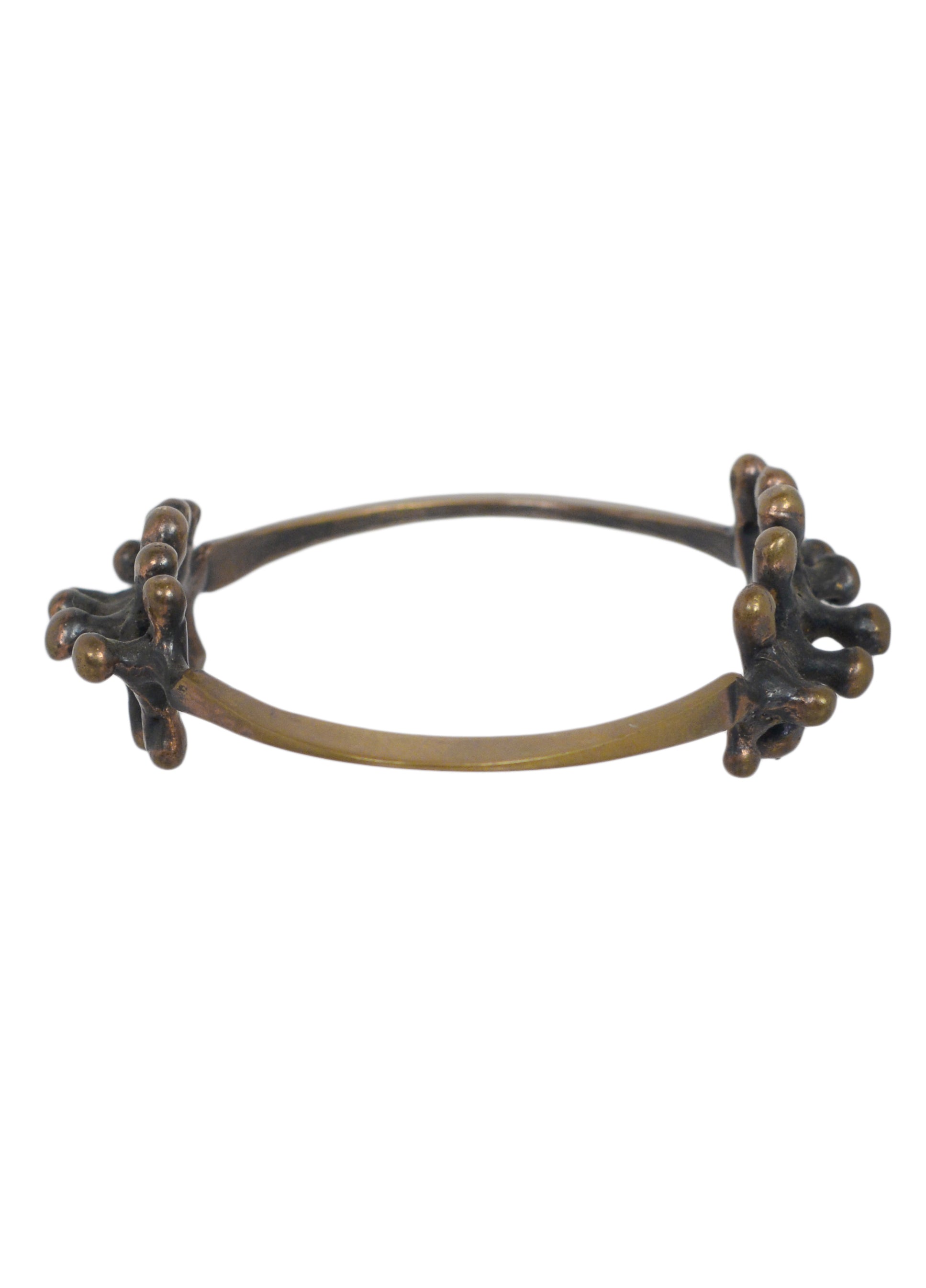 JACK BOYD BRUTALIST BRONZE DOUBLE SPORE BRACELET