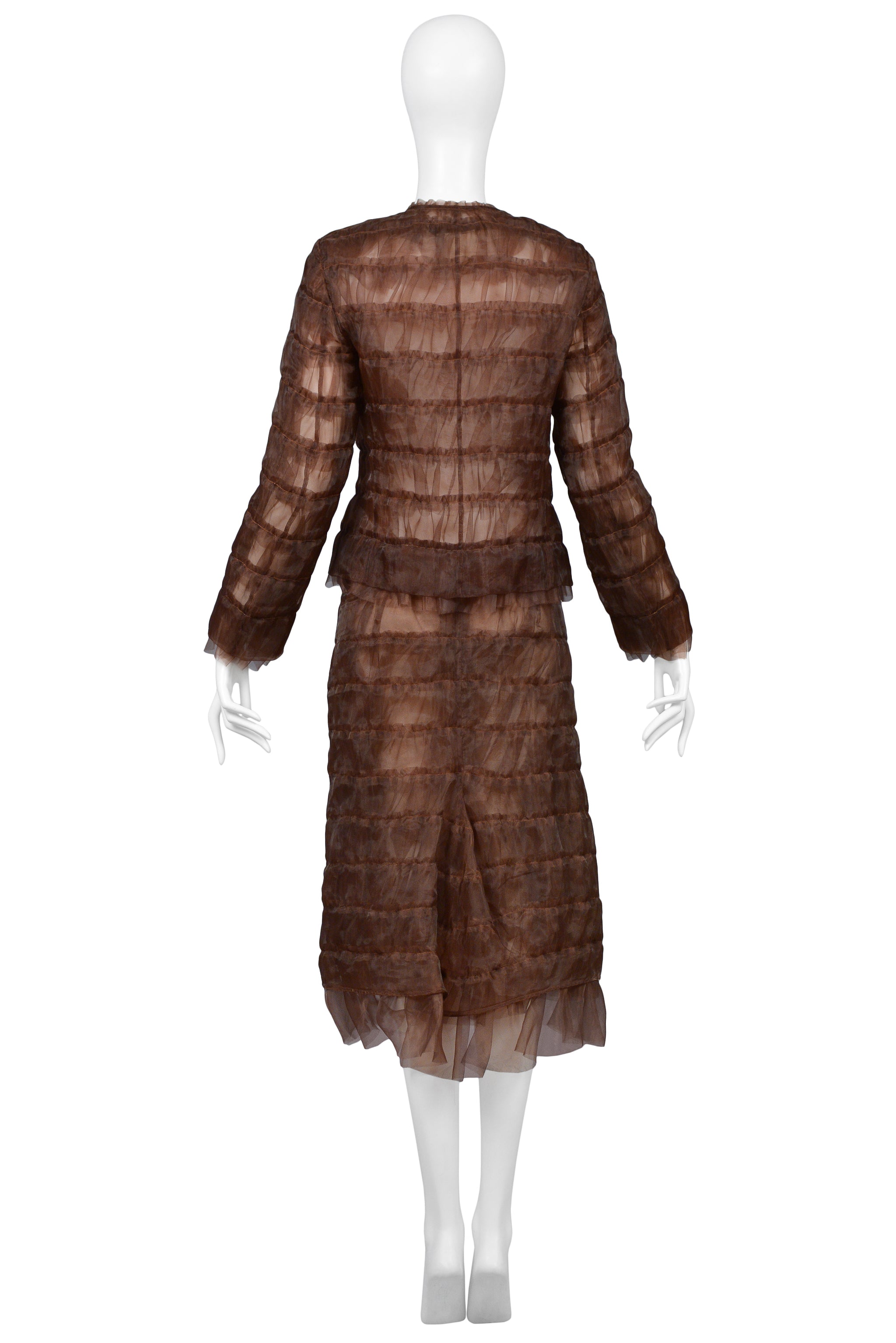 JUNYA WATANABE COPPER RUFFLE SKIRT SUIT 2000