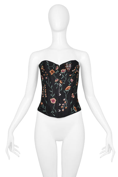 Vintage Dolce and Gabbana floral corset top, Bandeau - Ruby Lane