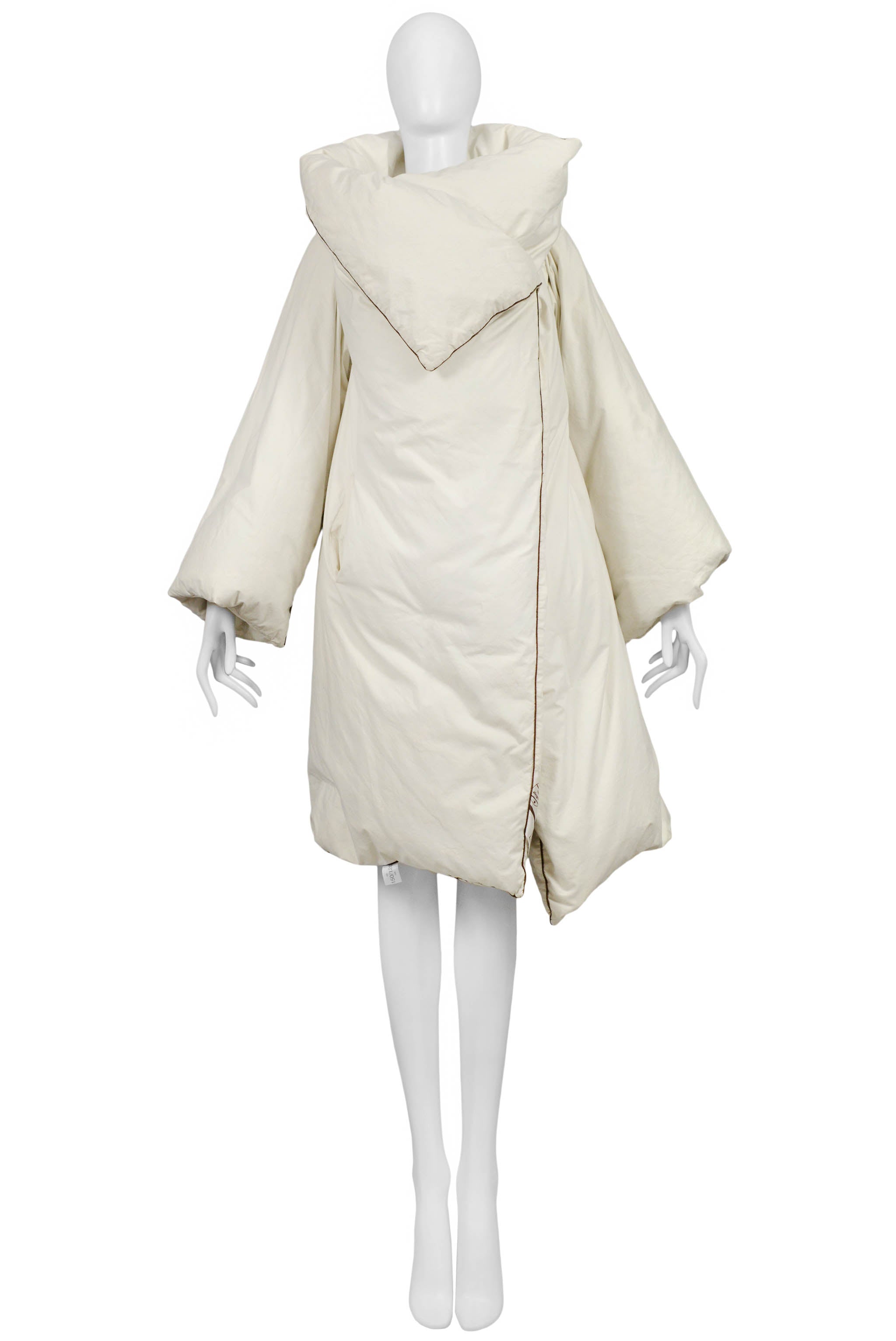 MAISON MARTIN MARGIELA ARTISANAL WHITE DUVET COAT 1999