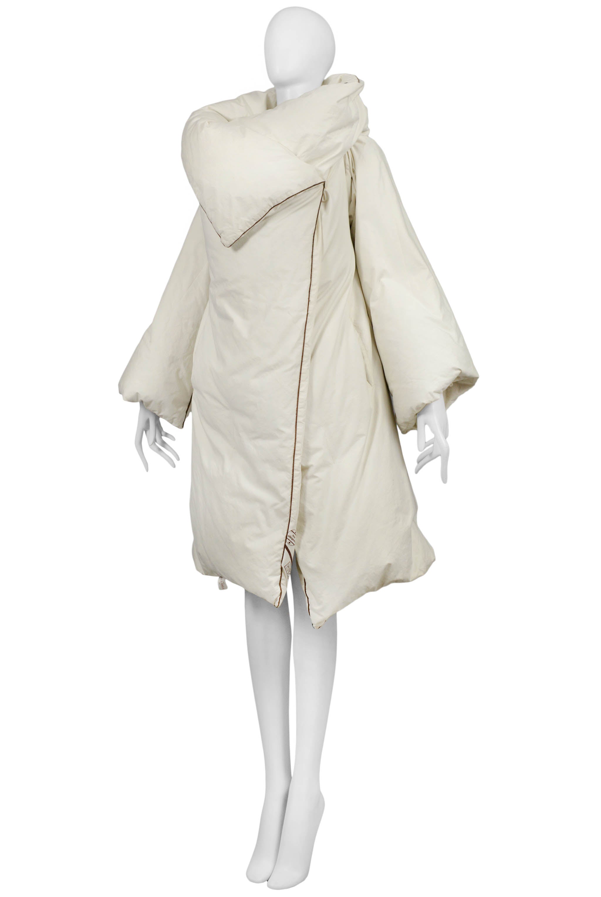MAISON MARTIN MARGIELA ARTISANAL WHITE DUVET COAT 1999