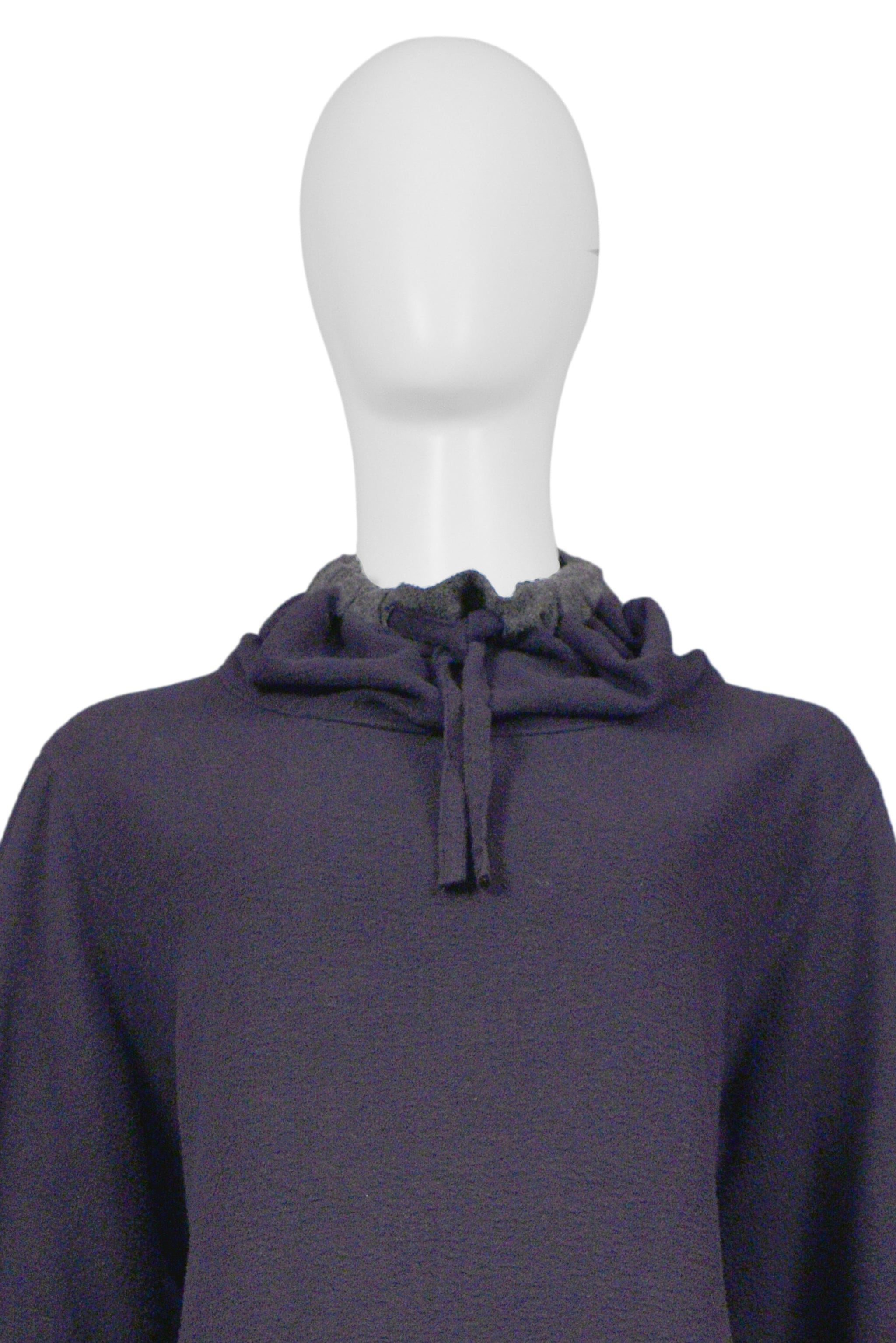 ISSEY MIYAKE NAVY & GREY DRAWSTRING DRESS