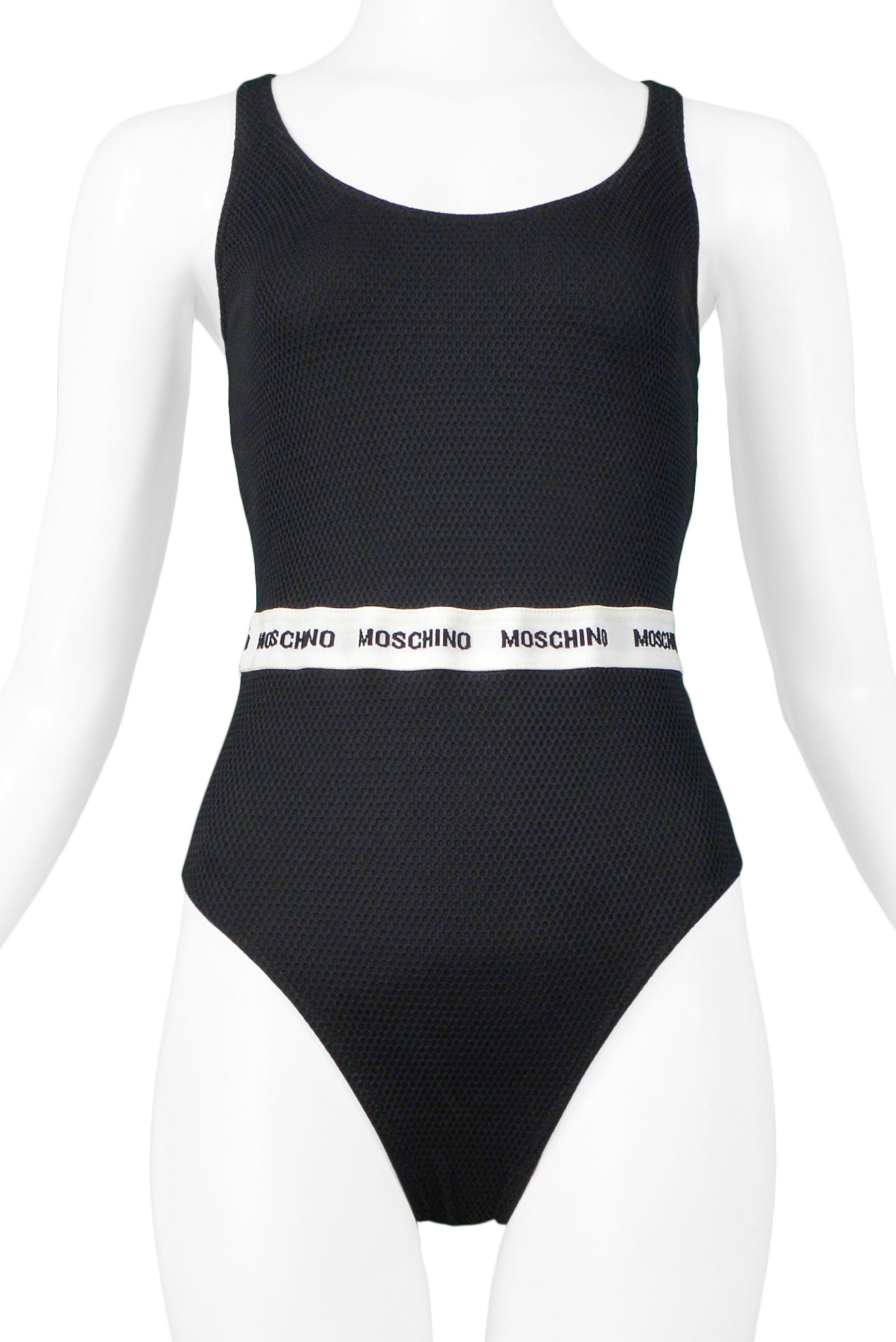 MOSCHINO BLACK UNDERWEAR INSPIRED SWIMSUIT