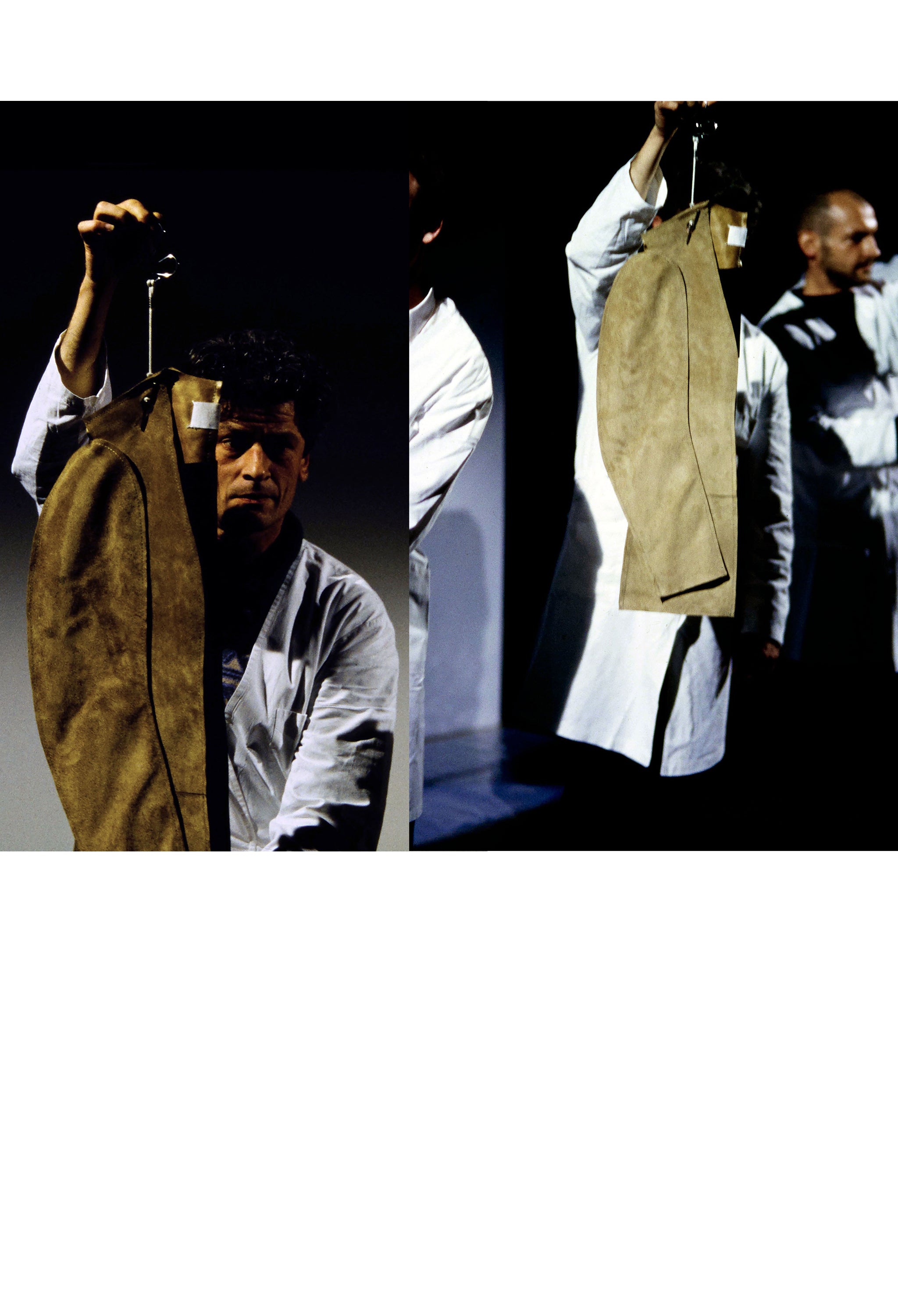 MARGIELA "FLAT PATTERN" COLLECTION BLACK SUEDE JACKET 1998