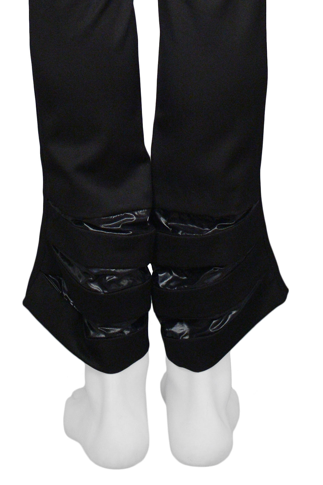 RAF SIMONS BLACK ACCORDION ALIEN PANTS 2007-08
