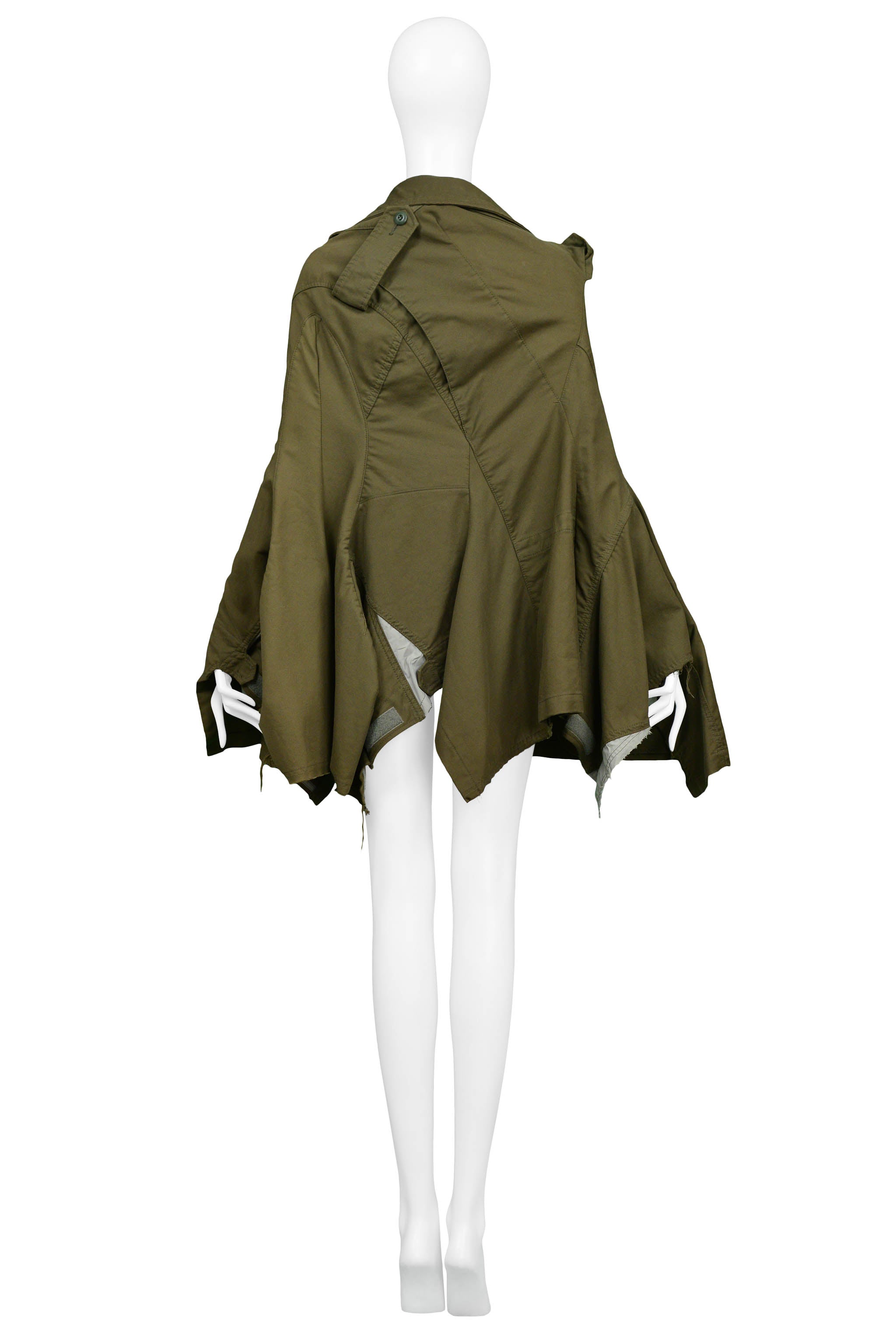 JUNYA DECONSTRUCTED MILITARY INSPIRED CAPE 2006