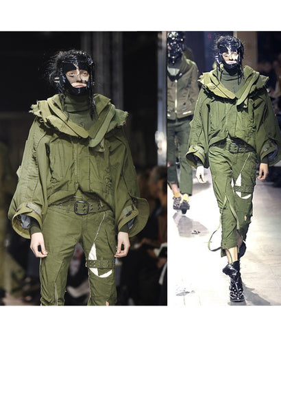 JUNYA WATANABE BLACK DECONSTRUCTED MILITARY JACKET 2006