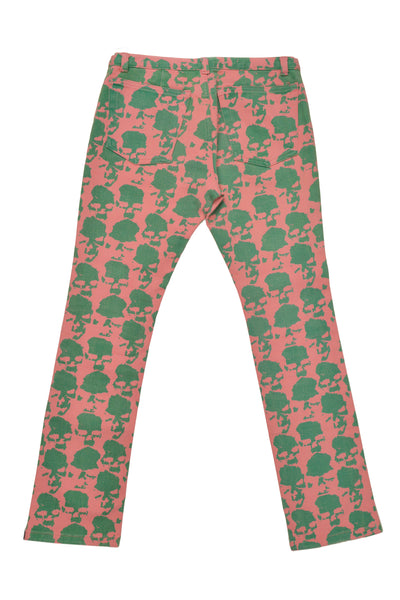 パンツ UNDERCOVER 04SS STUDS CHECK PANTS UNDERCOVERPINK_GREENSKULLPANTS