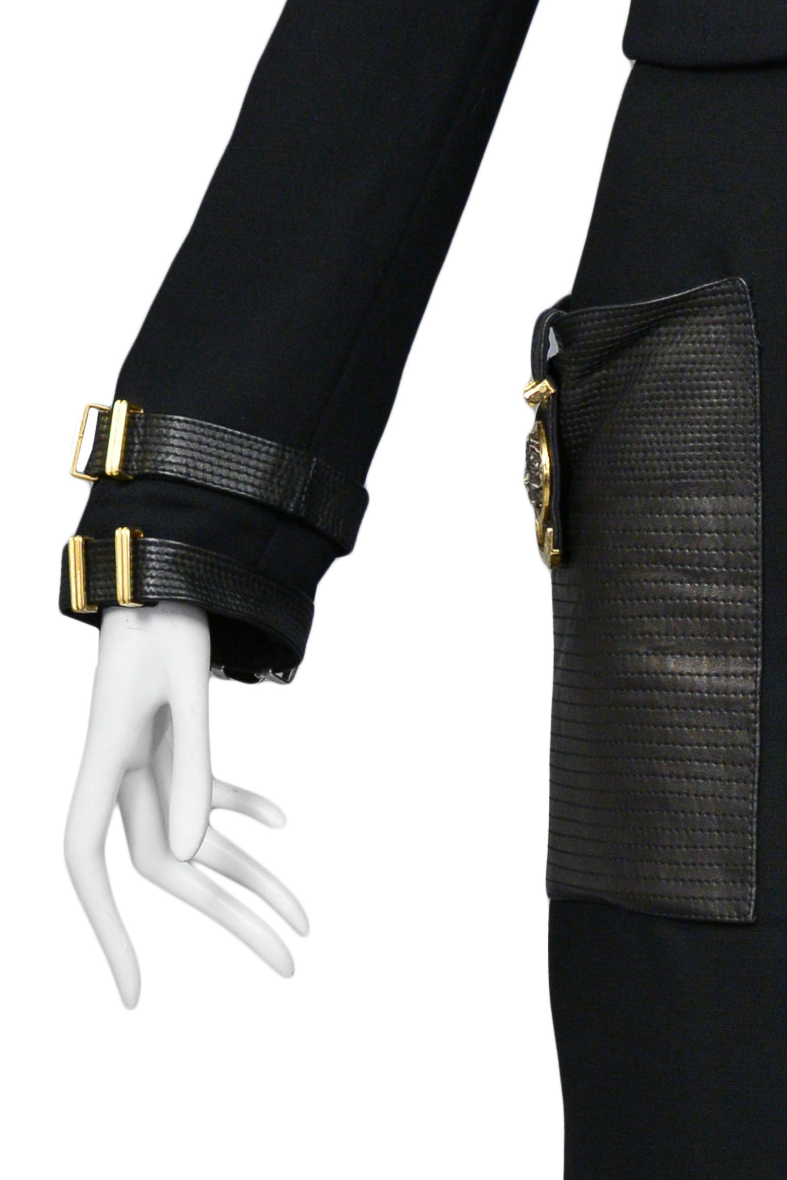 GIANNI VERSACE BLACK BONDAGE SUIT 1992