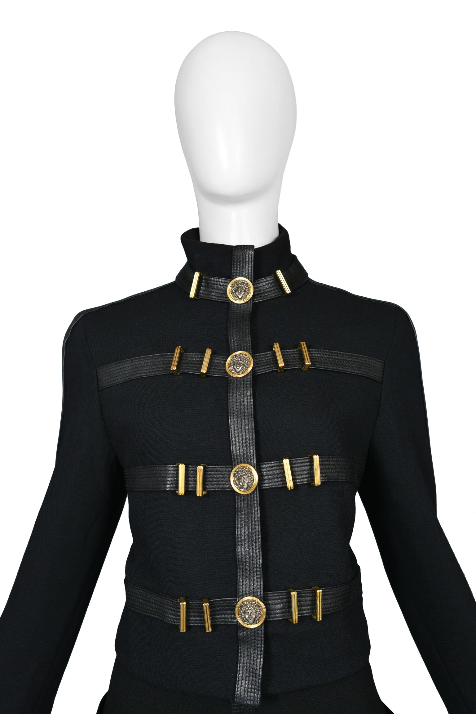 GIANNI VERSACE BLACK BONDAGE SUIT 1992