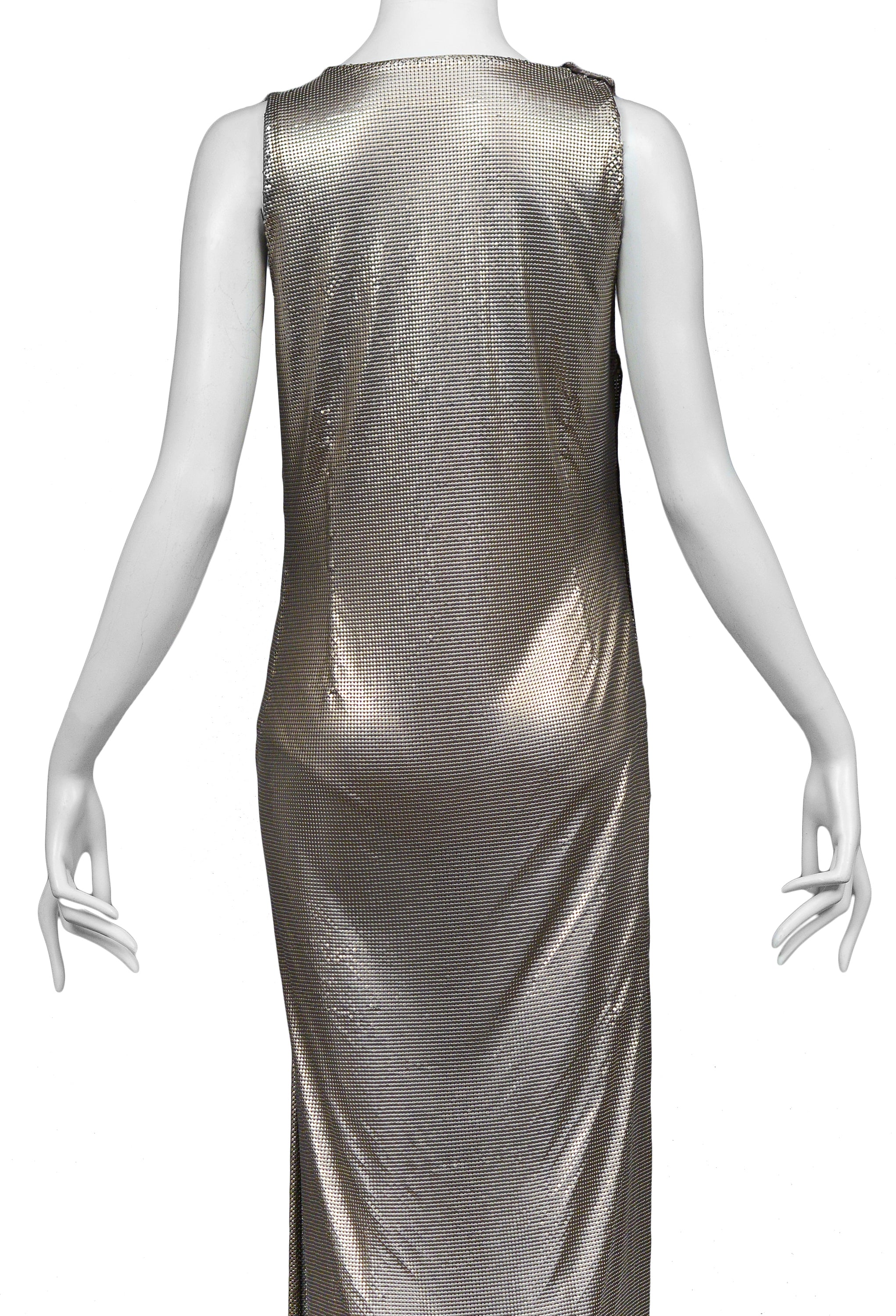 GIANNI VERSACE METAL EVENING GOWN 1990S