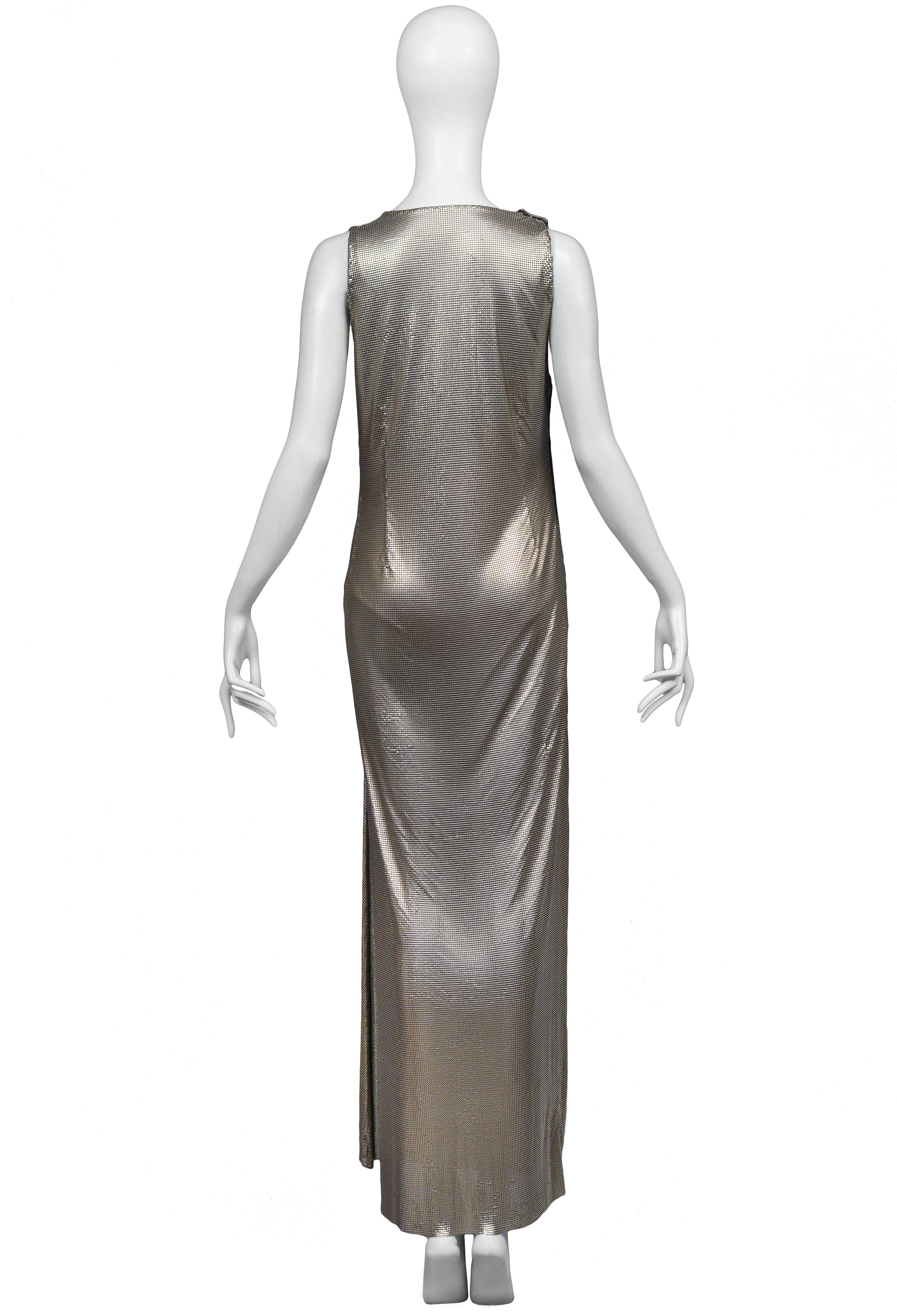 GIANNI VERSACE METAL EVENING GOWN 1990S