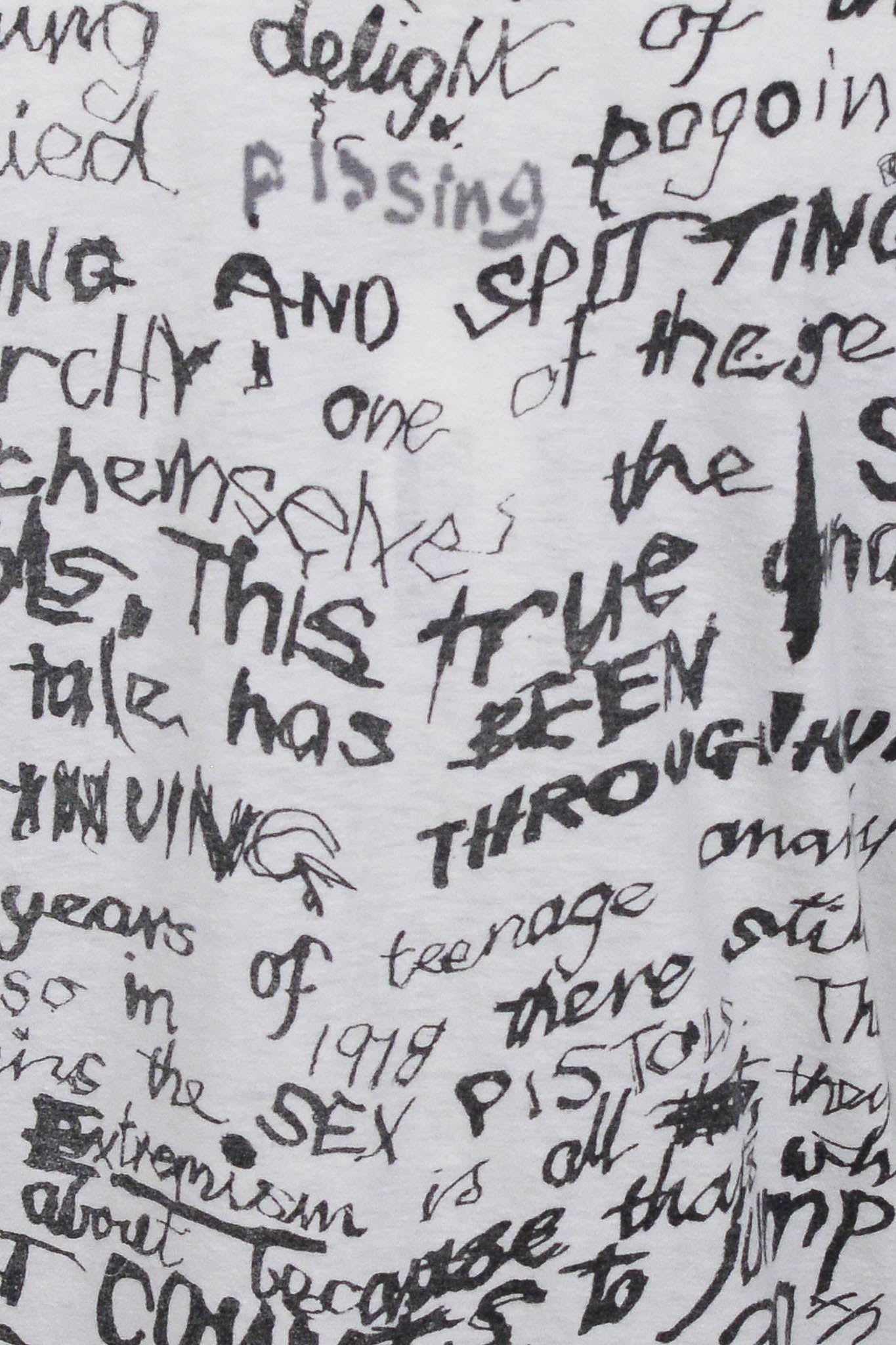 VIVIENNE WESTWOOD & MALCOLM MCLAREN OLIVER TWIST T-SHIRT 1976-7