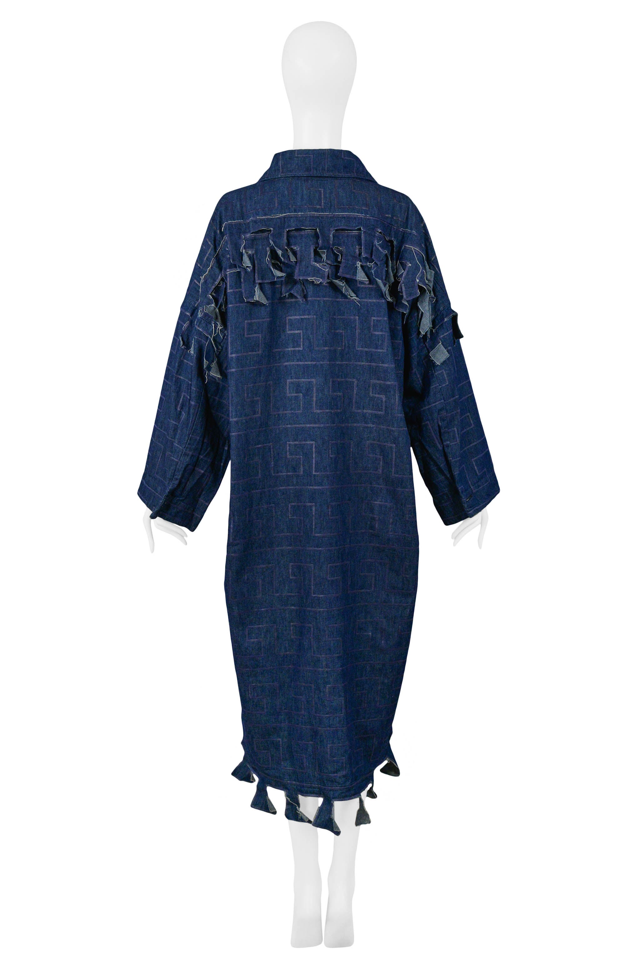 VIVIENNE WESTWOOD & MALCOLM MCLAREN WORLD'S END DENIM CLINT EASTWOOD DRESS 1984-85