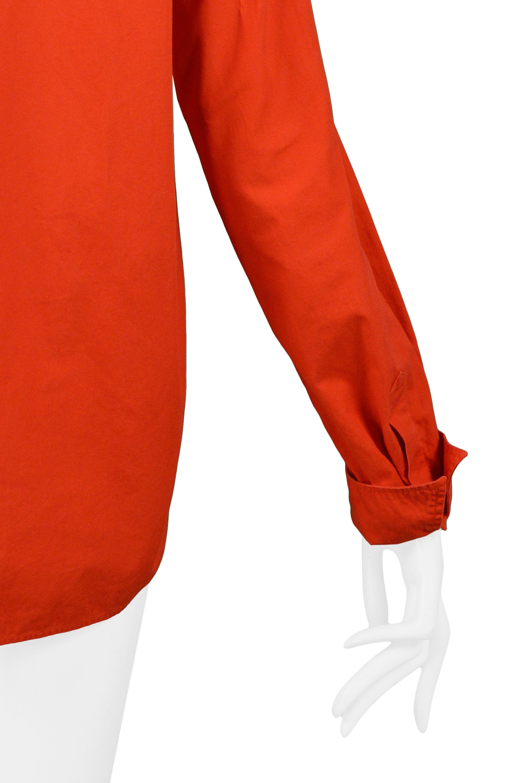 YVES SAINT LAURENT YSL RED COTTON SAILOR TOP