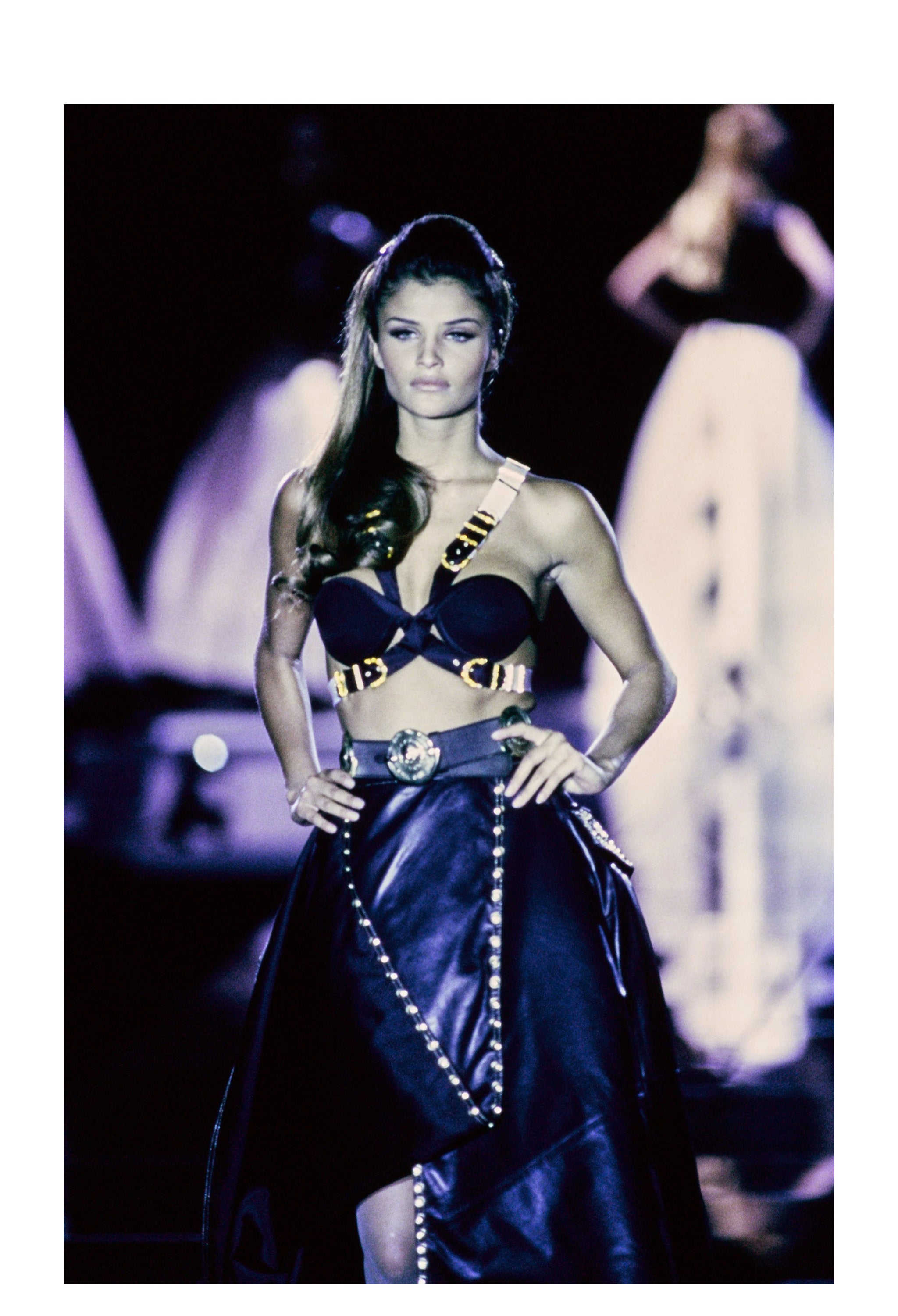 GIANNI VERSACE BLACK BONDAGE BRA 1992