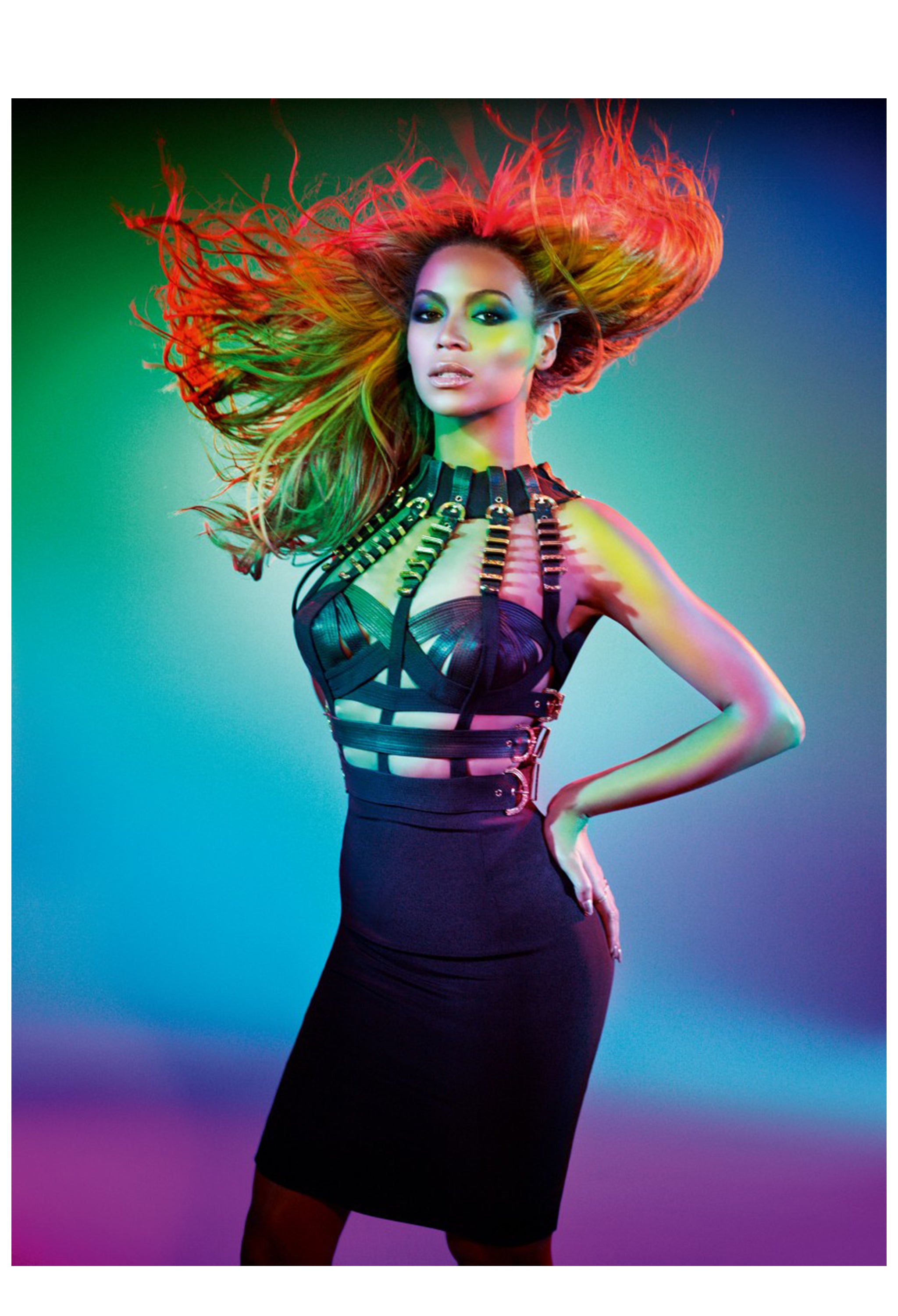 GIANNI VERSACE BLACK BONDAGE BUCKLE DRESS 1992