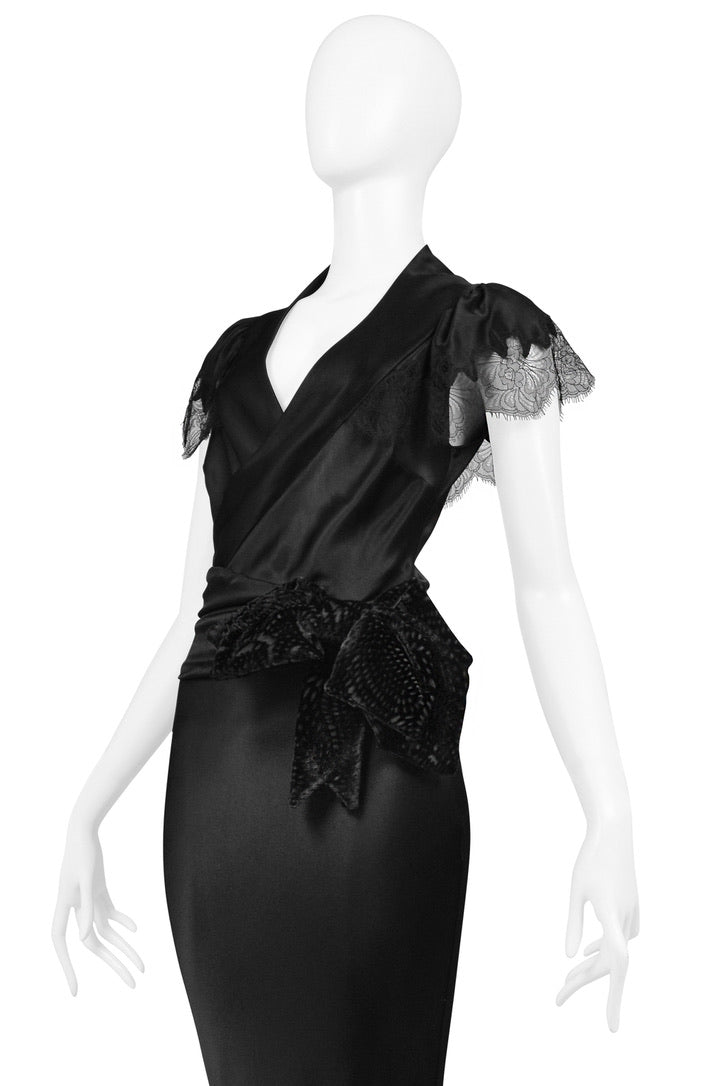 CHRISTIAN DIOR BY JOHN GALLIANO ICONIC DEVIL WEARS PRADA EVENING GOWN 2005