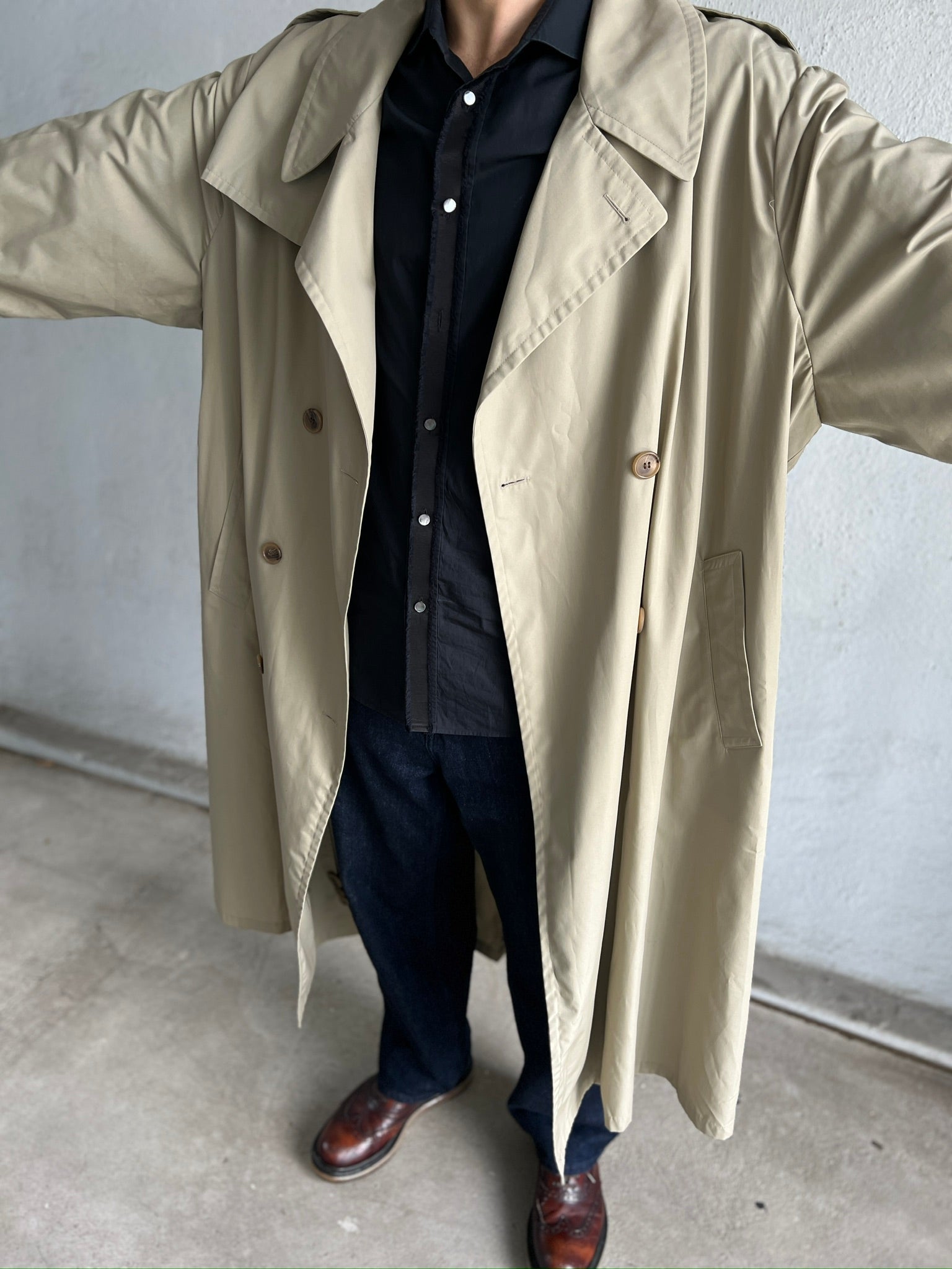 MAISON MARTIN MARGIELA ICONIC OVERSIZED TRENCH COAT 2000