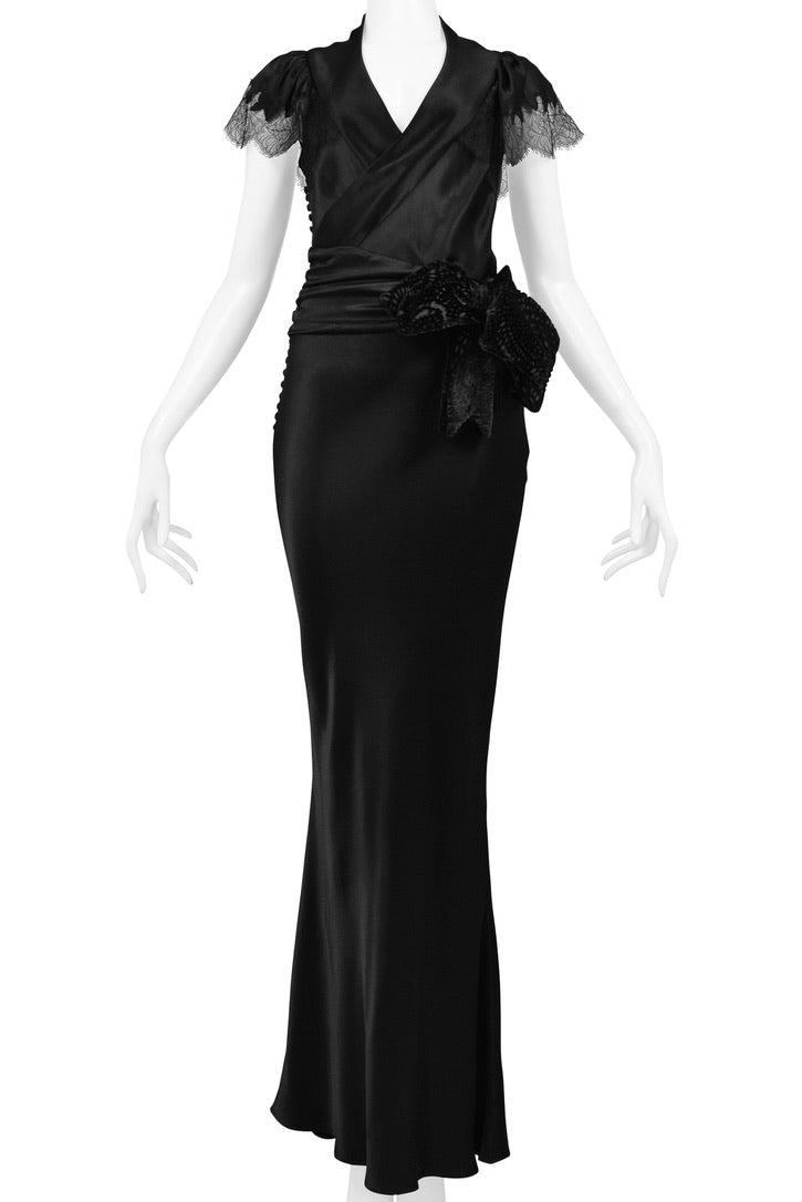 CHRISTIAN DIOR BY JOHN GALLIANO ICONIC DEVIL WEARS PRADA EVENING GOWN 2005