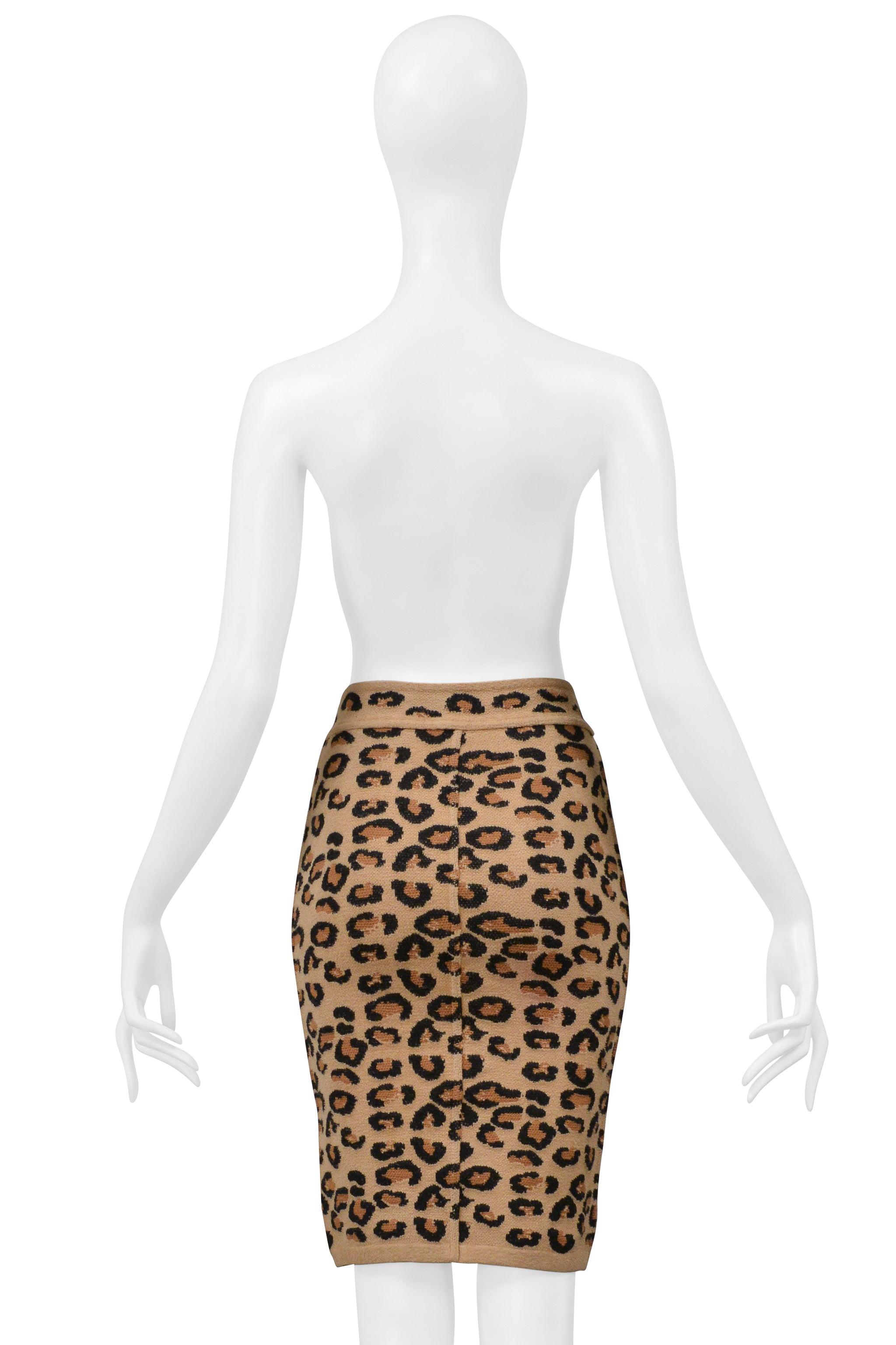 ALAIA LEOPARD PRINT SKIRT 1991