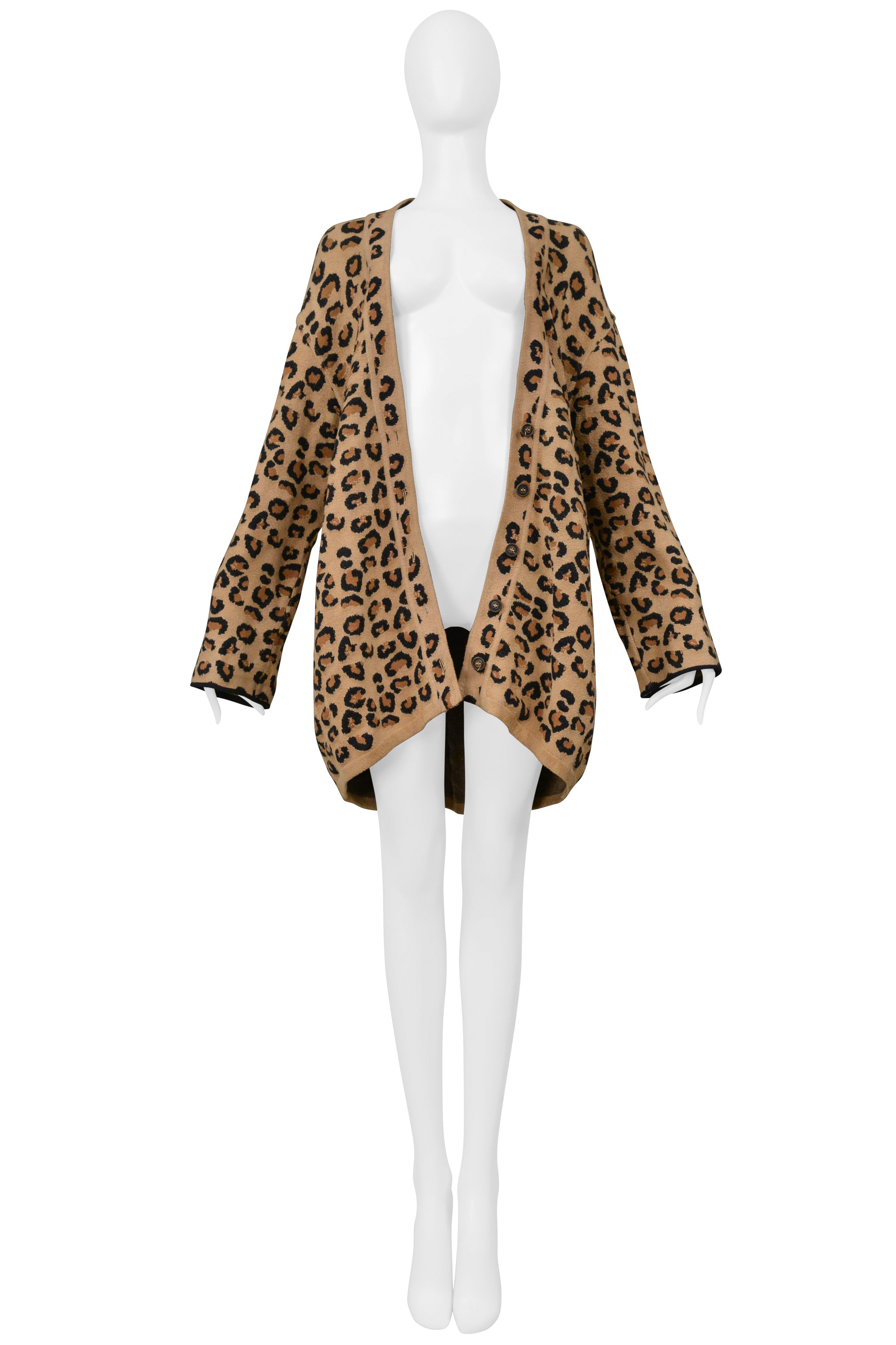 ALAIA OVERSIZED LEOPARD CARDIGAN 1991