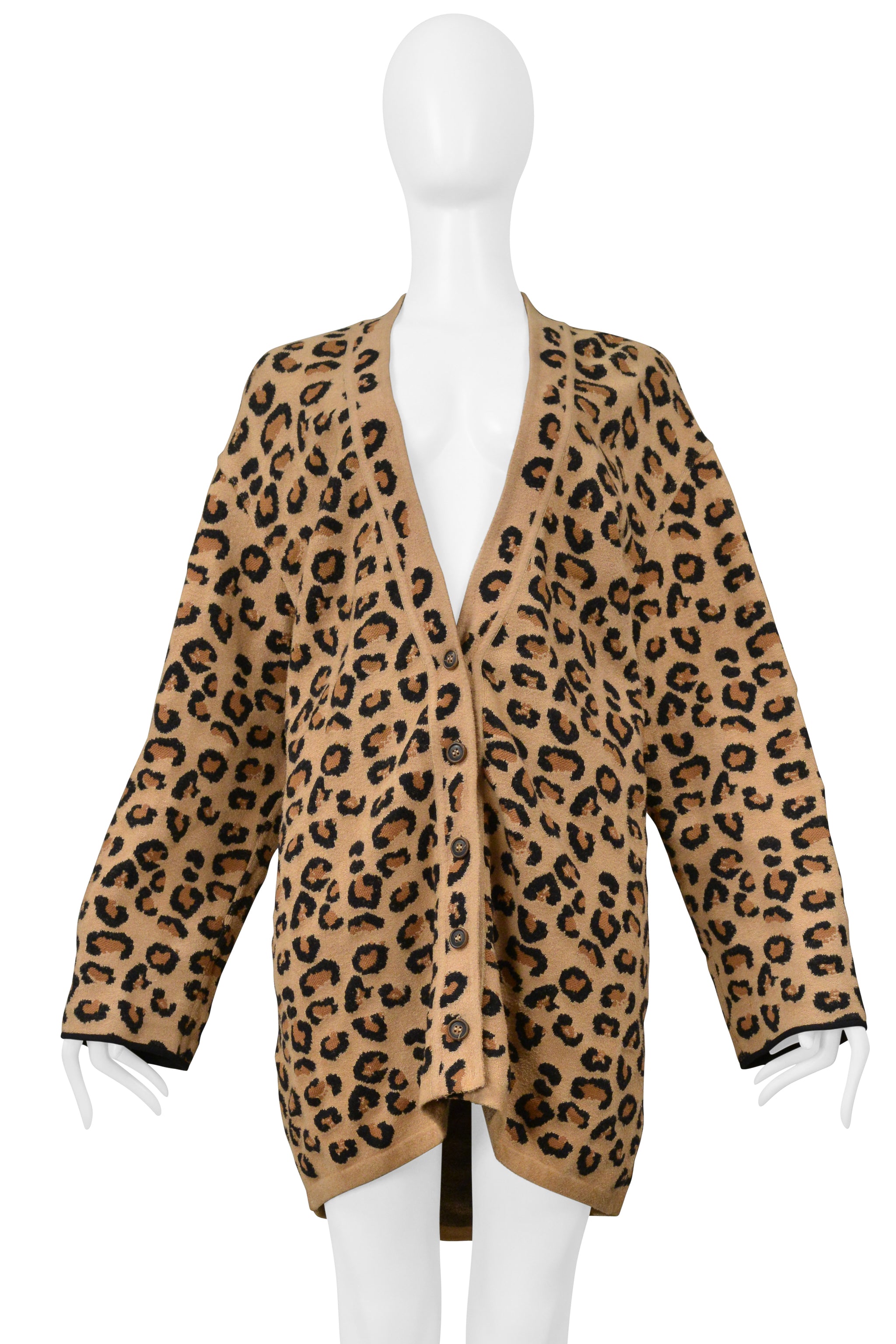ALAIA OVERSIZED LEOPARD CARDIGAN 1991