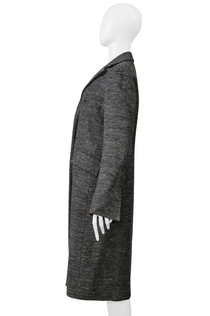 ALBERTA FERRETTI GREY MELANGE COAT