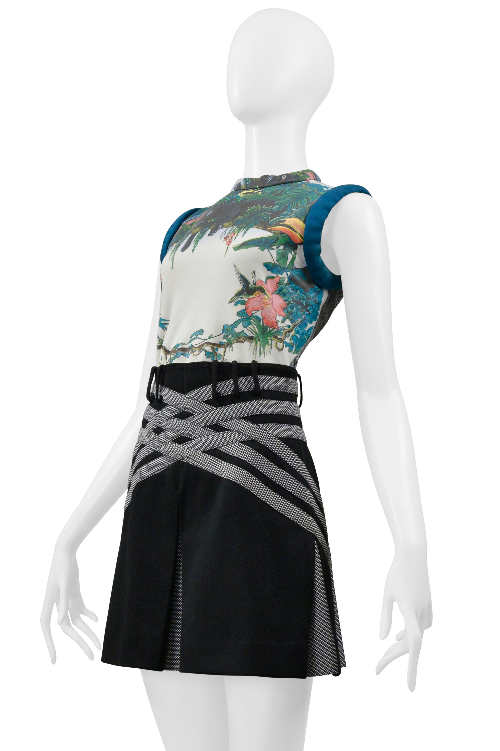 BALENCIAGA BY NICOLAS GHESQUIERE SCUBA TOP & SKIRT 2003