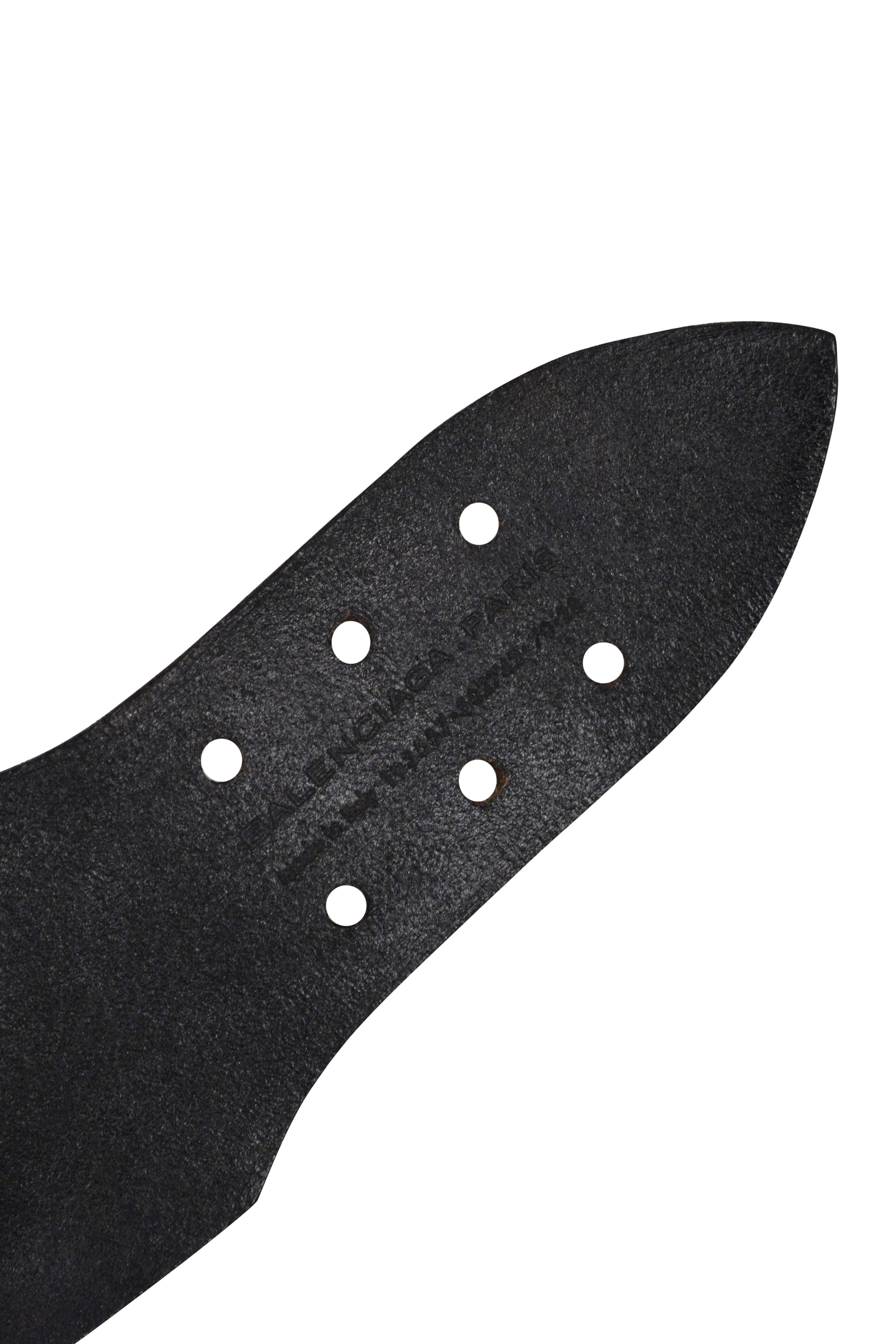 BALENCIAGA BY NICOLAS GHESQUIERE BLACK LEATHER BRAIDED BELT