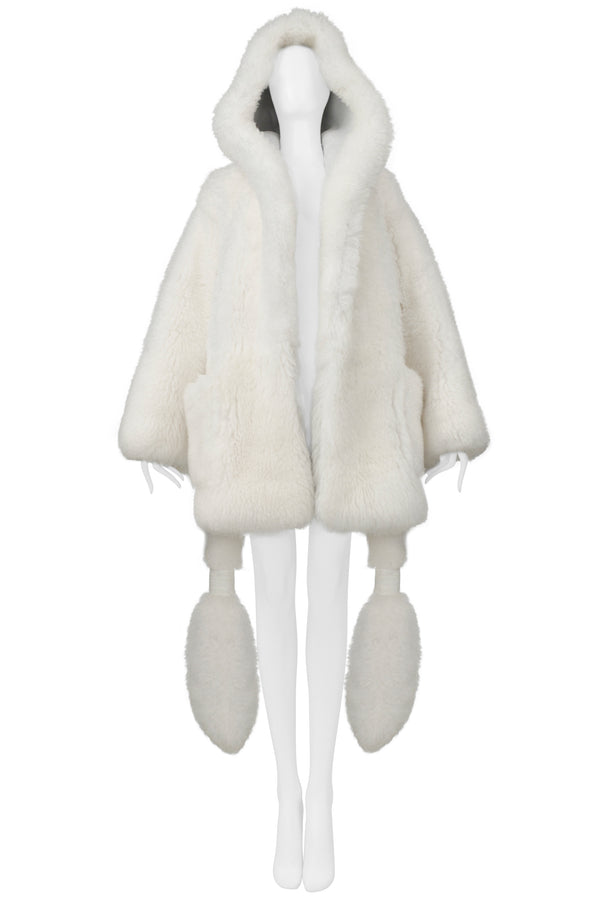 BOTTEGA VENETA BY DANIEL LEE WHITE FUR COAT 2022