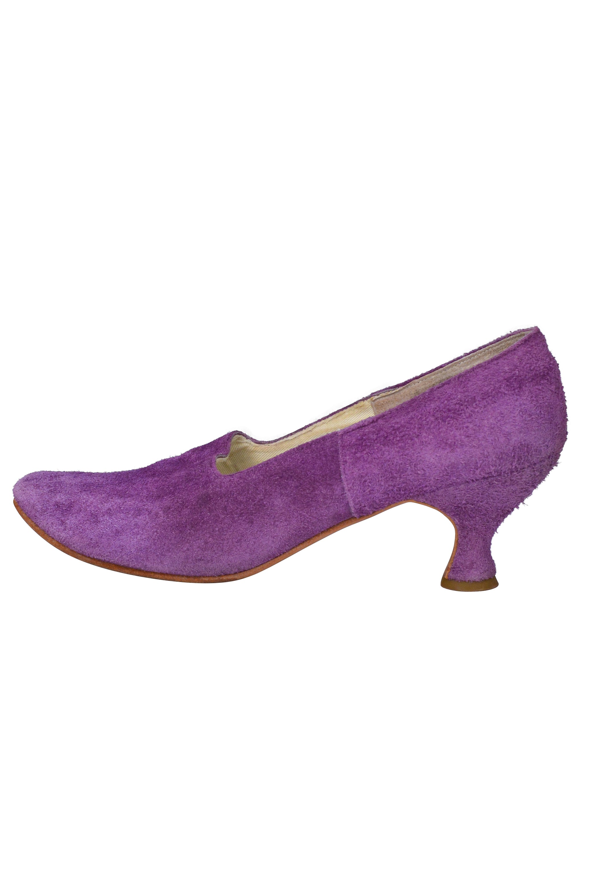 COMME DES GARCONS PURPLE SUEDE PUMPS 2000