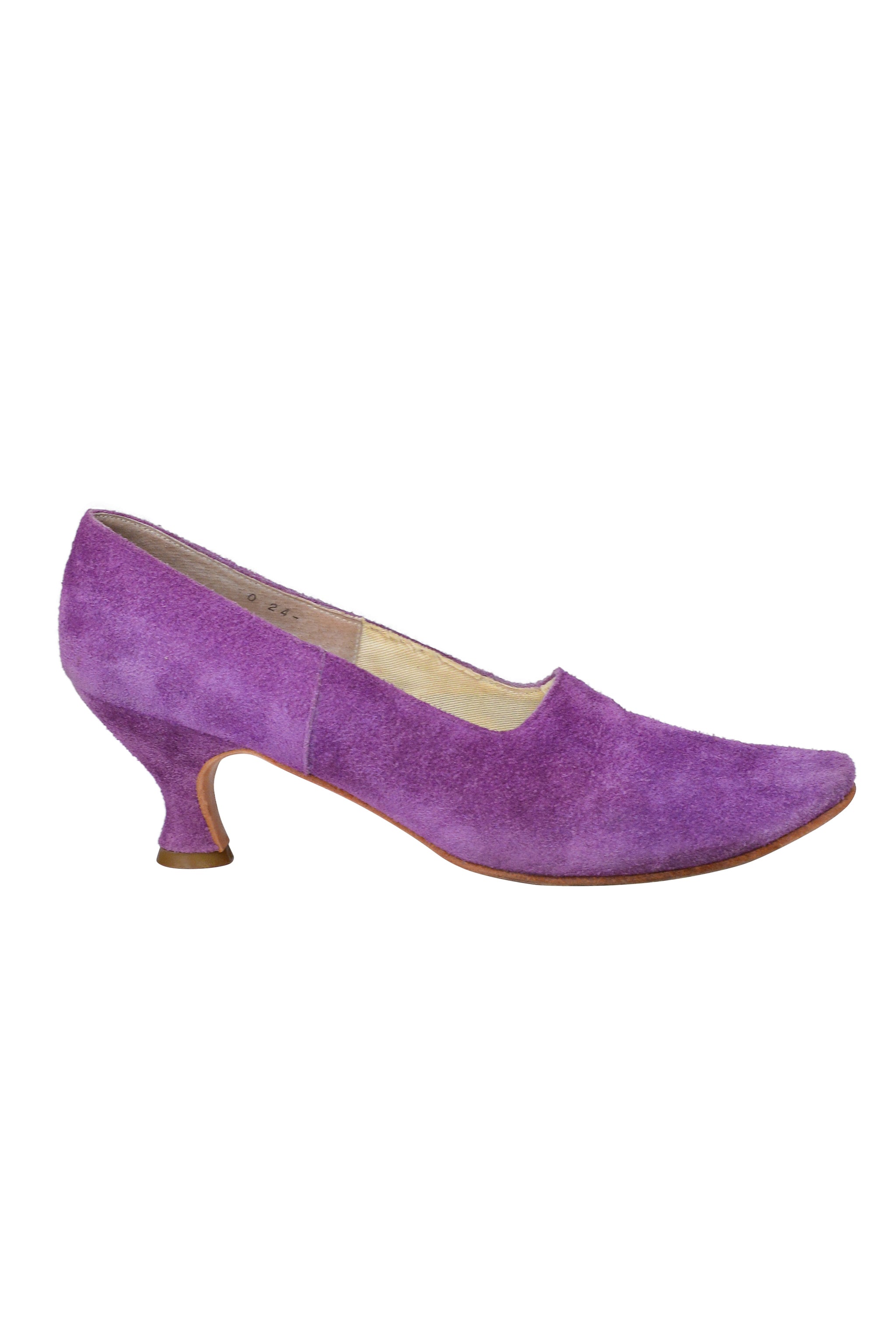 COMME DES GARCONS PURPLE SUEDE PUMPS 2000