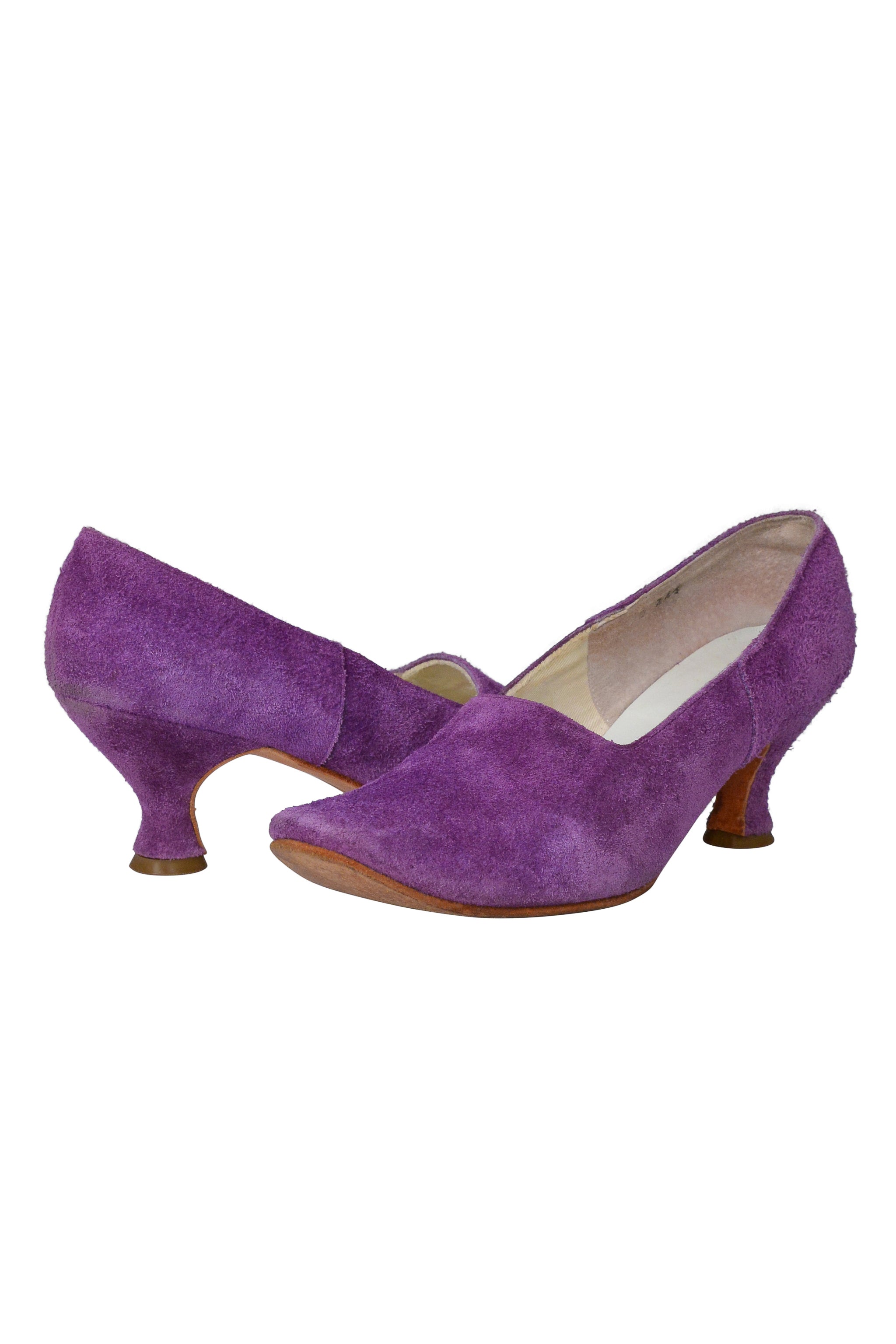 COMME DES GARCONS PURPLE SUEDE PUMPS 2000