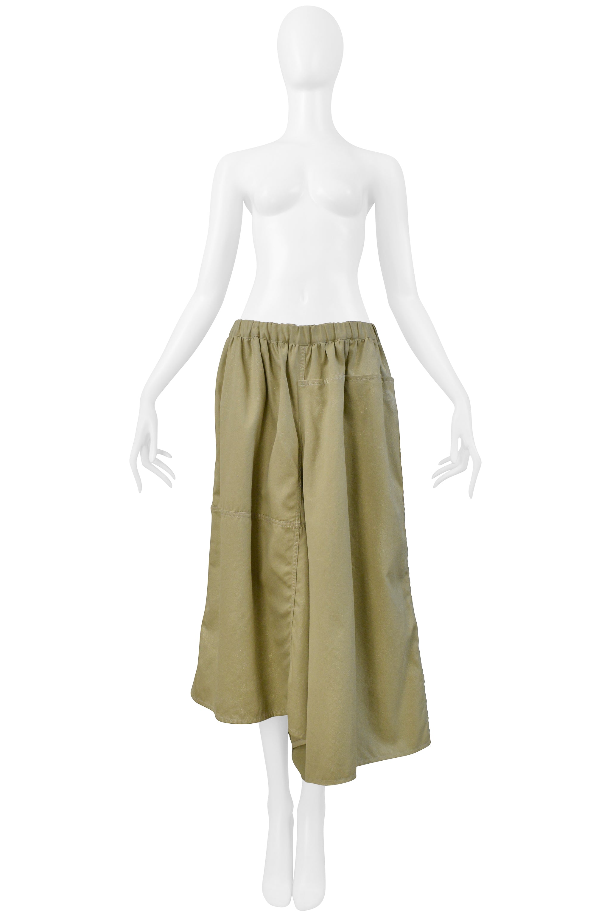 COMME DES GARCONS KHAKI ASYMMETRICAL PANTS 2004