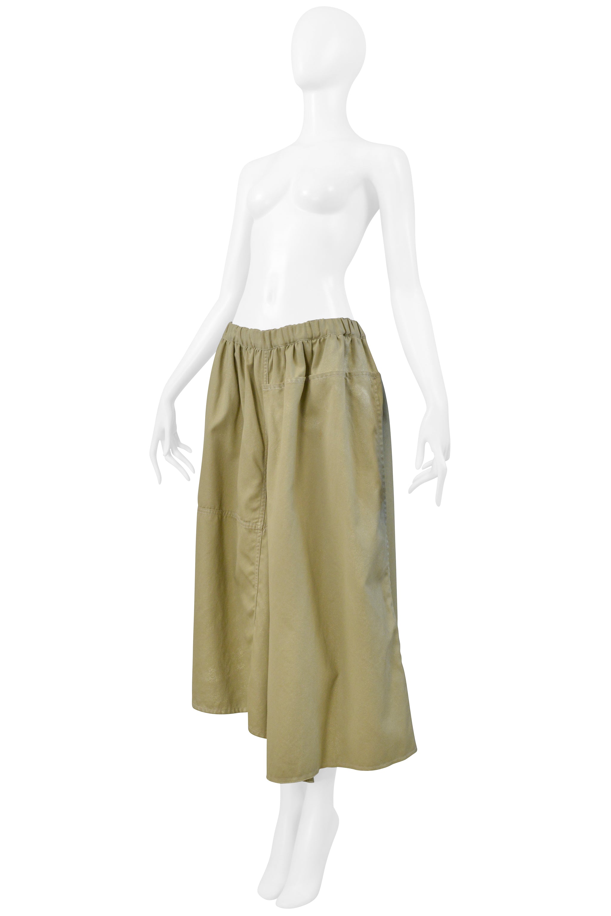 COMME DES GARCONS KHAKI ASYMMETRICAL PANTS 2004