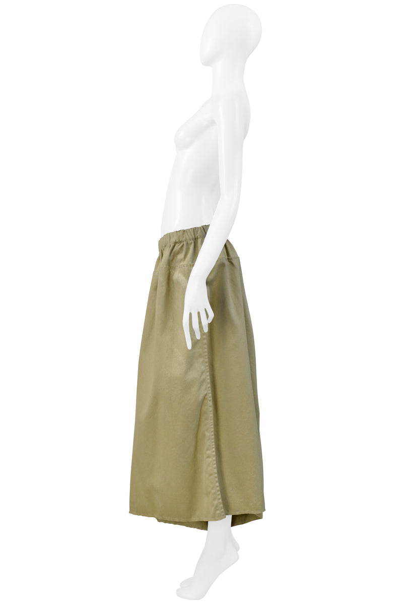 COMME DES GARCONS KHAKI ASYMMETRICAL PANTS 2004