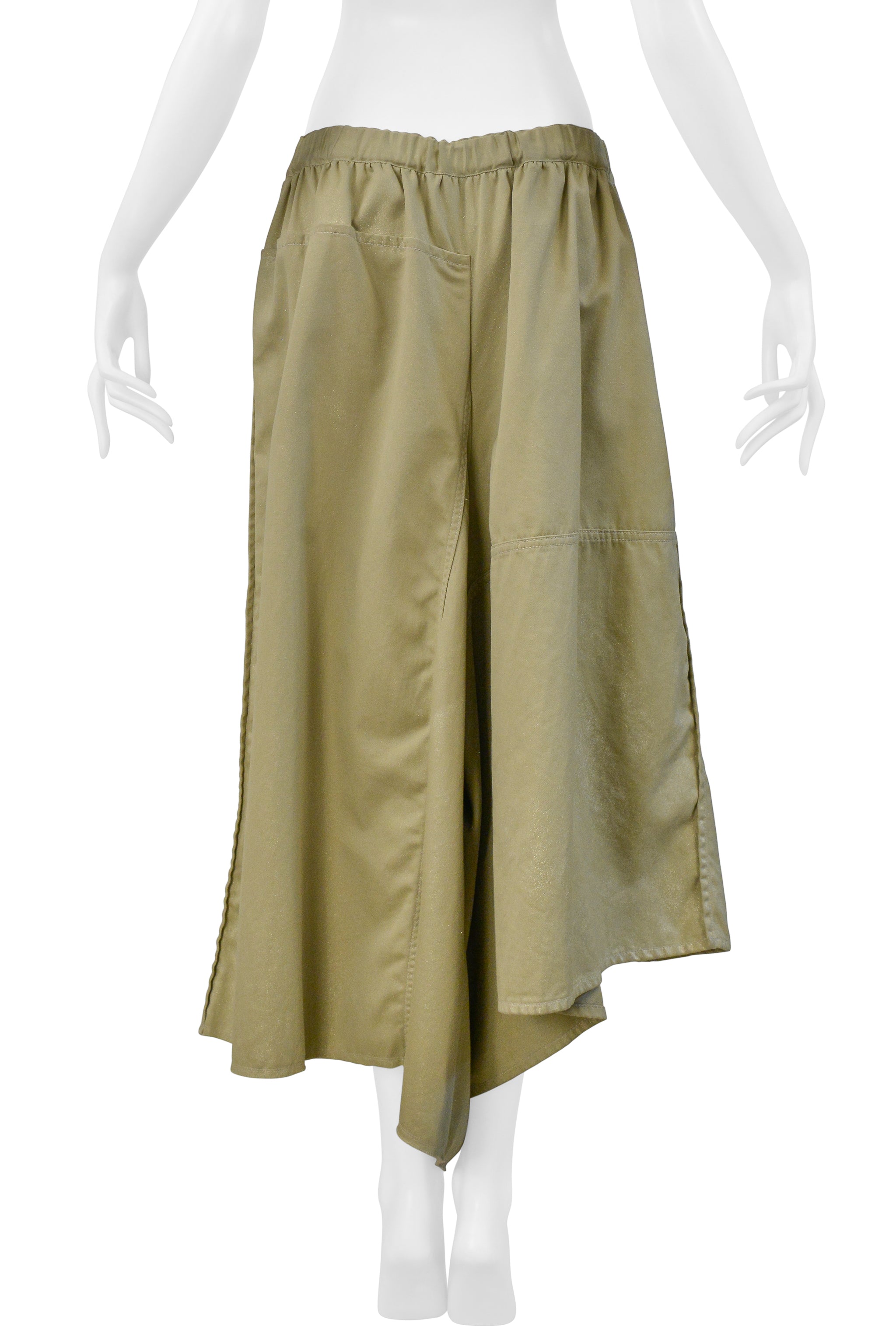 COMME DES GARCONS KHAKI ASYMMETRICAL PANTS 2004