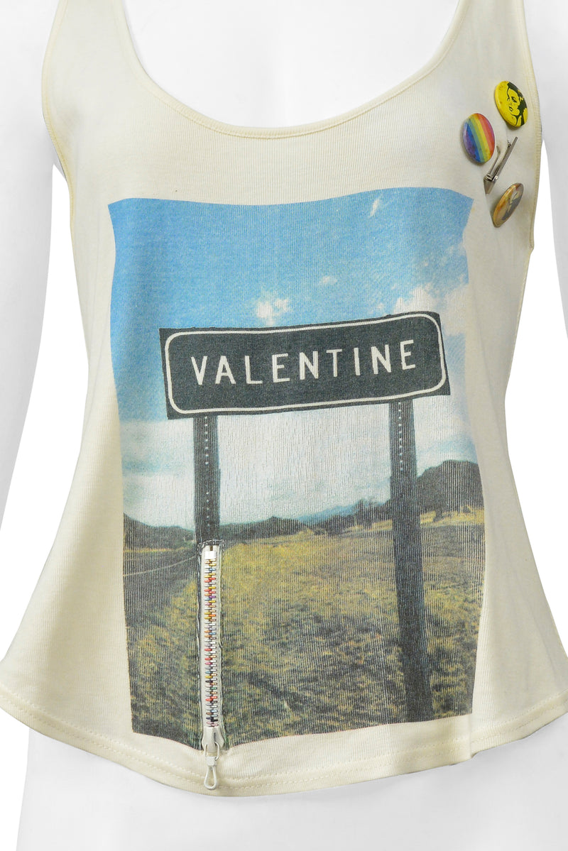 CHLOE OFF WHITE VALENTINE TANK TOP 2001