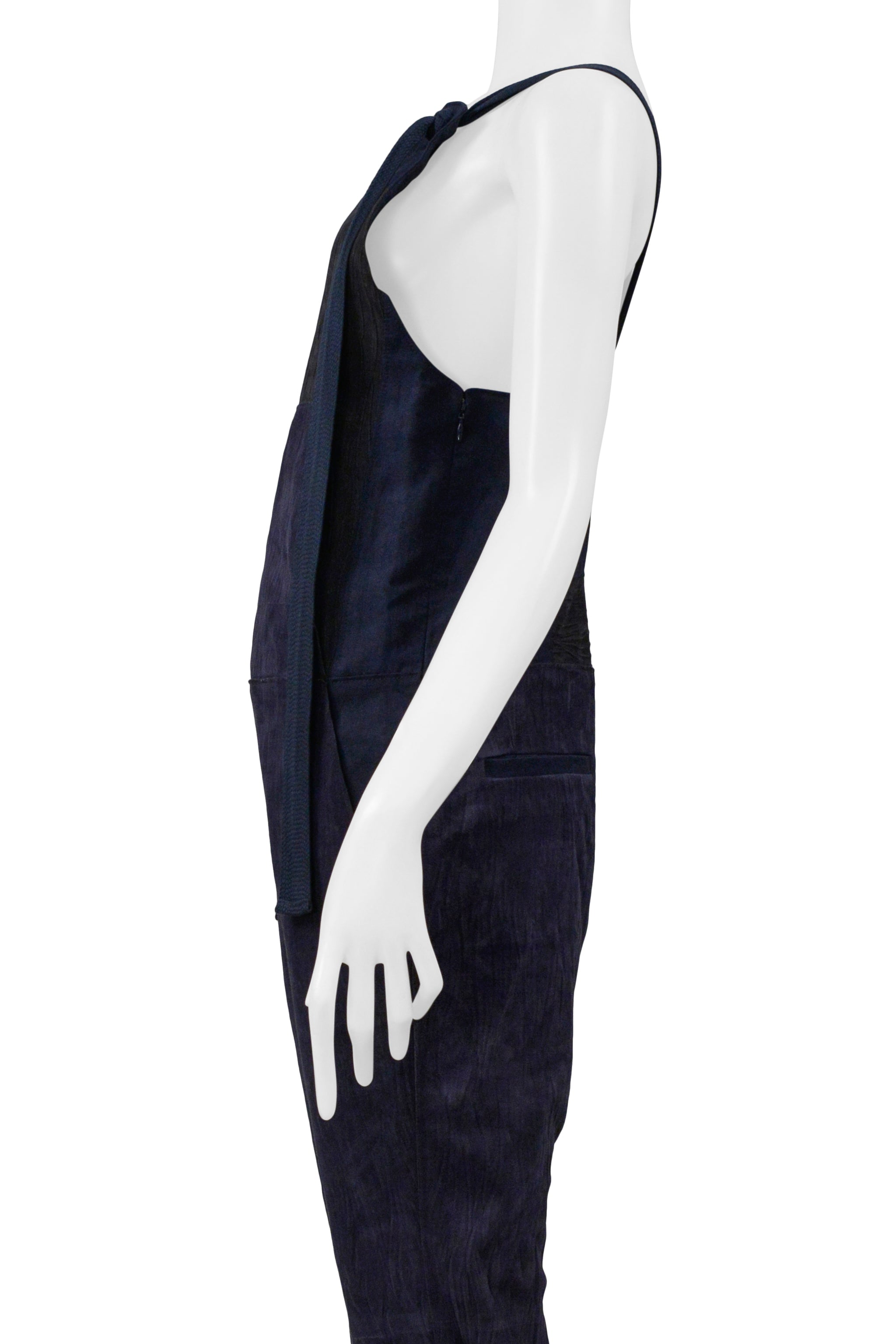 CHLOE BLUE SUEDE & FLAX JUMPSUIT 2014