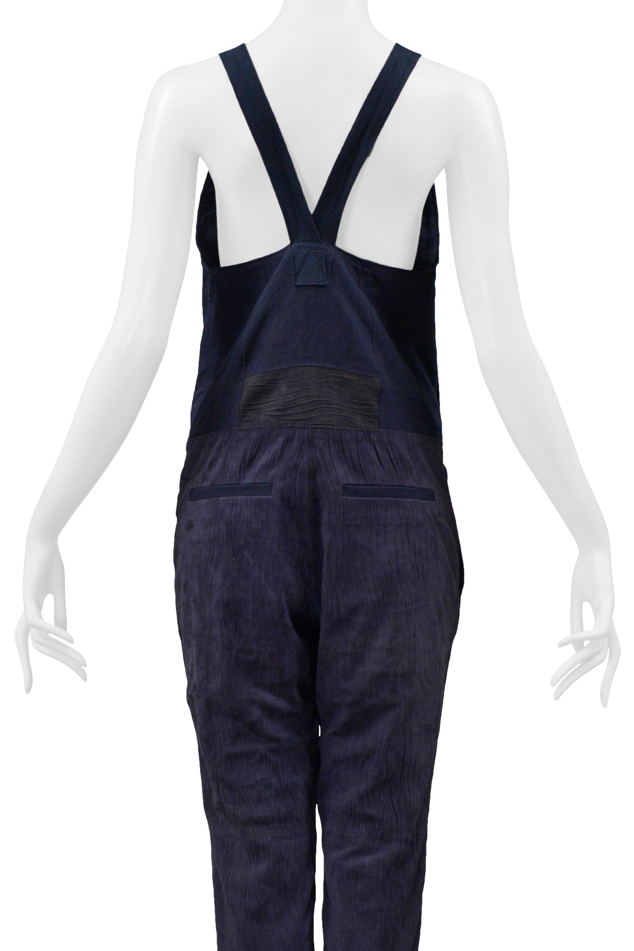 CHLOE BLUE SUEDE & FLAX JUMPSUIT 2014