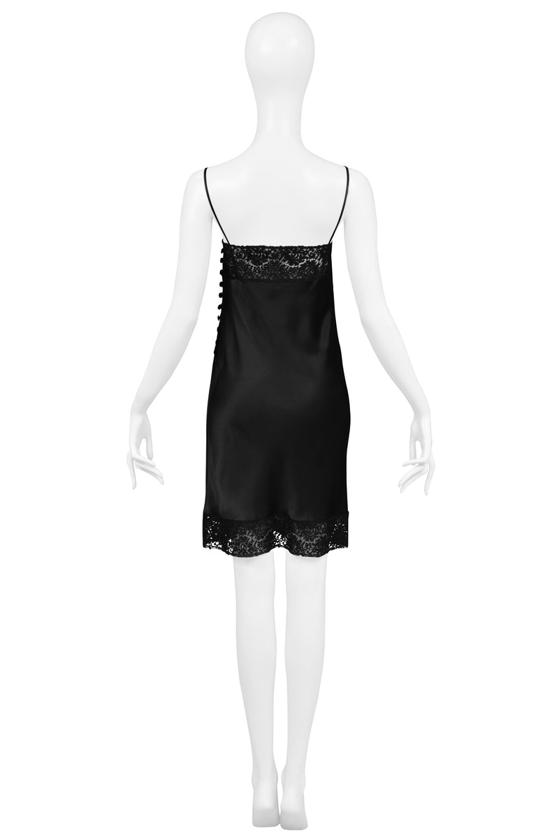 F/W 1997 Christian Dior by John Galliano Lace Trim Satin Camisole Tank Top  For Sale at 1stDibs