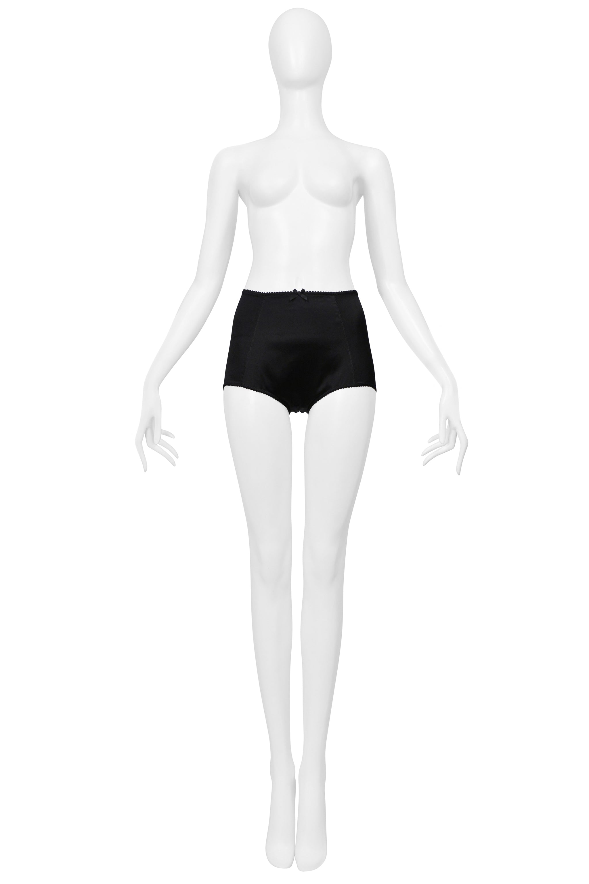 DOLCE & GABBANA BLACK SATIN PINUP BOTTOMS