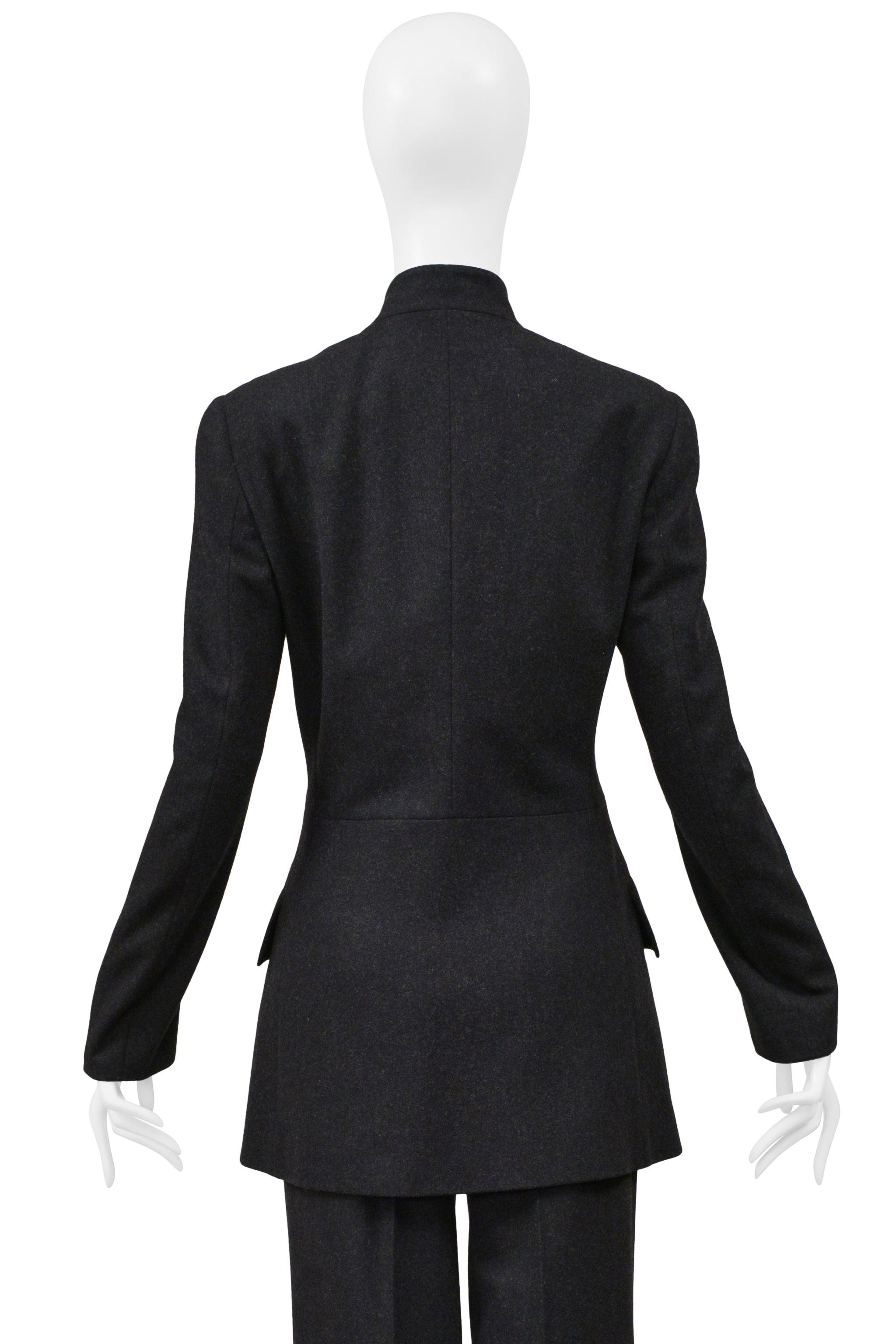 DOLCE & GABBANA CHARCOAL WOOL SUIT ENSEMBLE