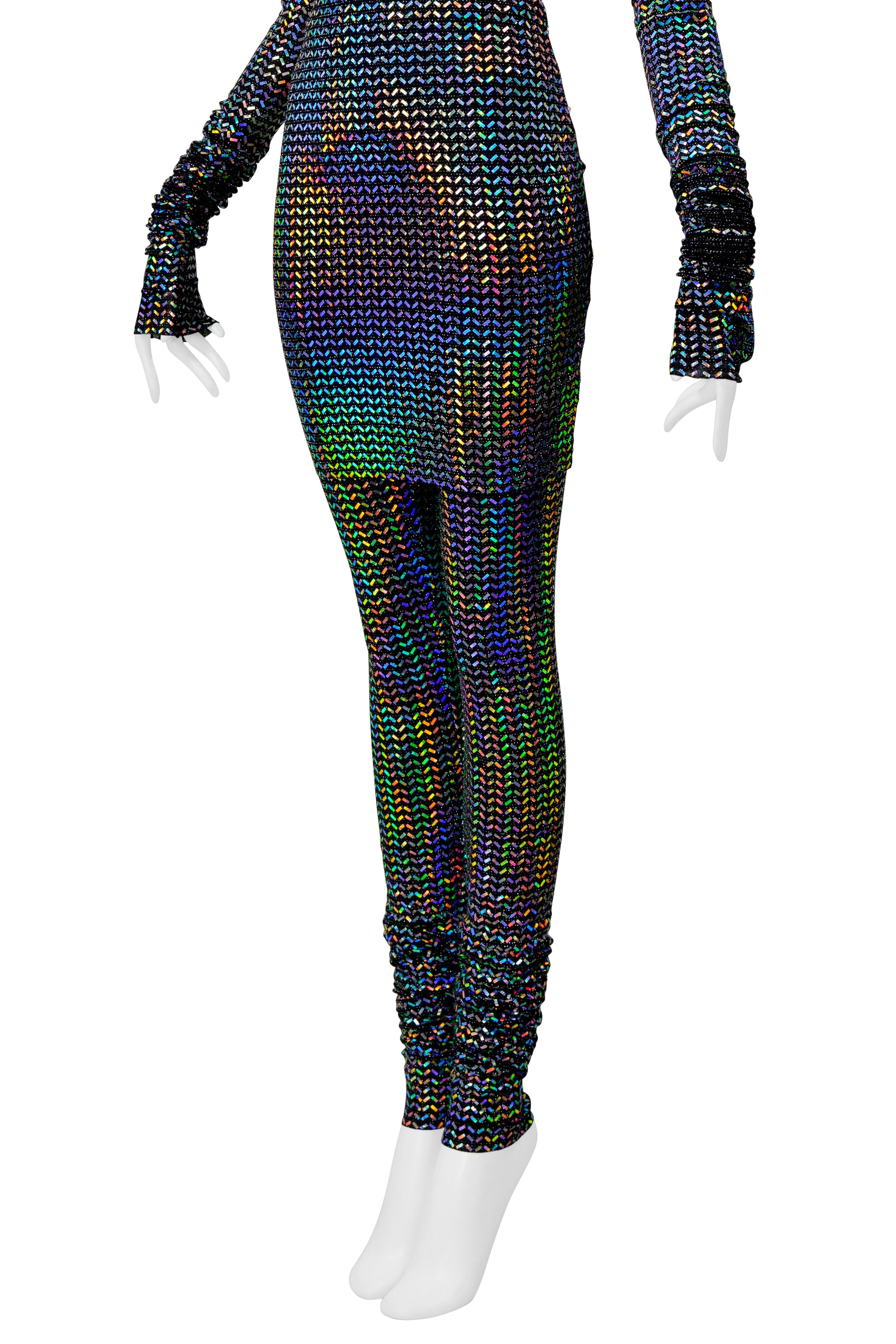 DOLCE & GABBANA LONG RAINBOW SEQUIN LEGGING ENSEMBLE 2021